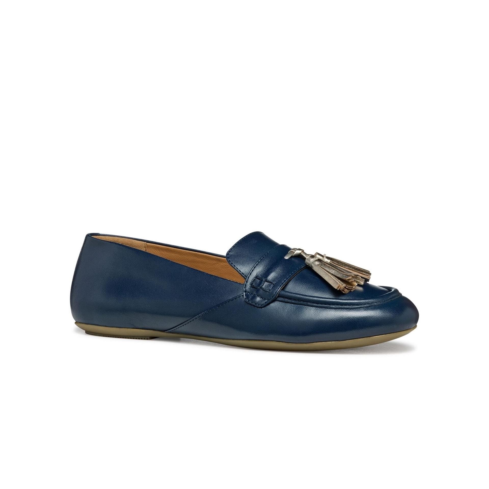 Geox Palmaria Mocassins D55MUB_0TUY2 in Navy/Light Gold