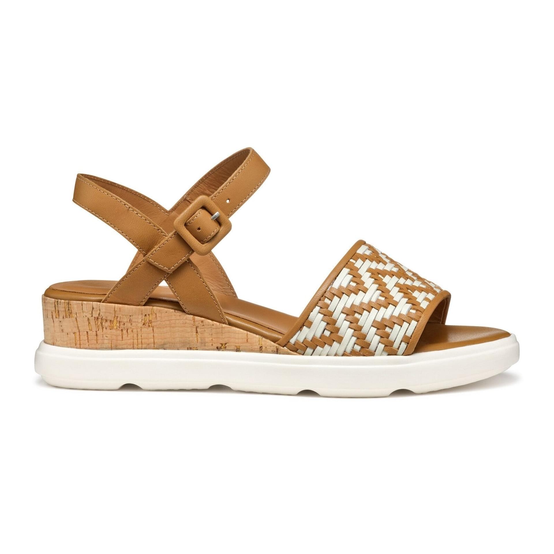 Geox Pisa Sandals D55GUB_000TC in Camel/Papyrus