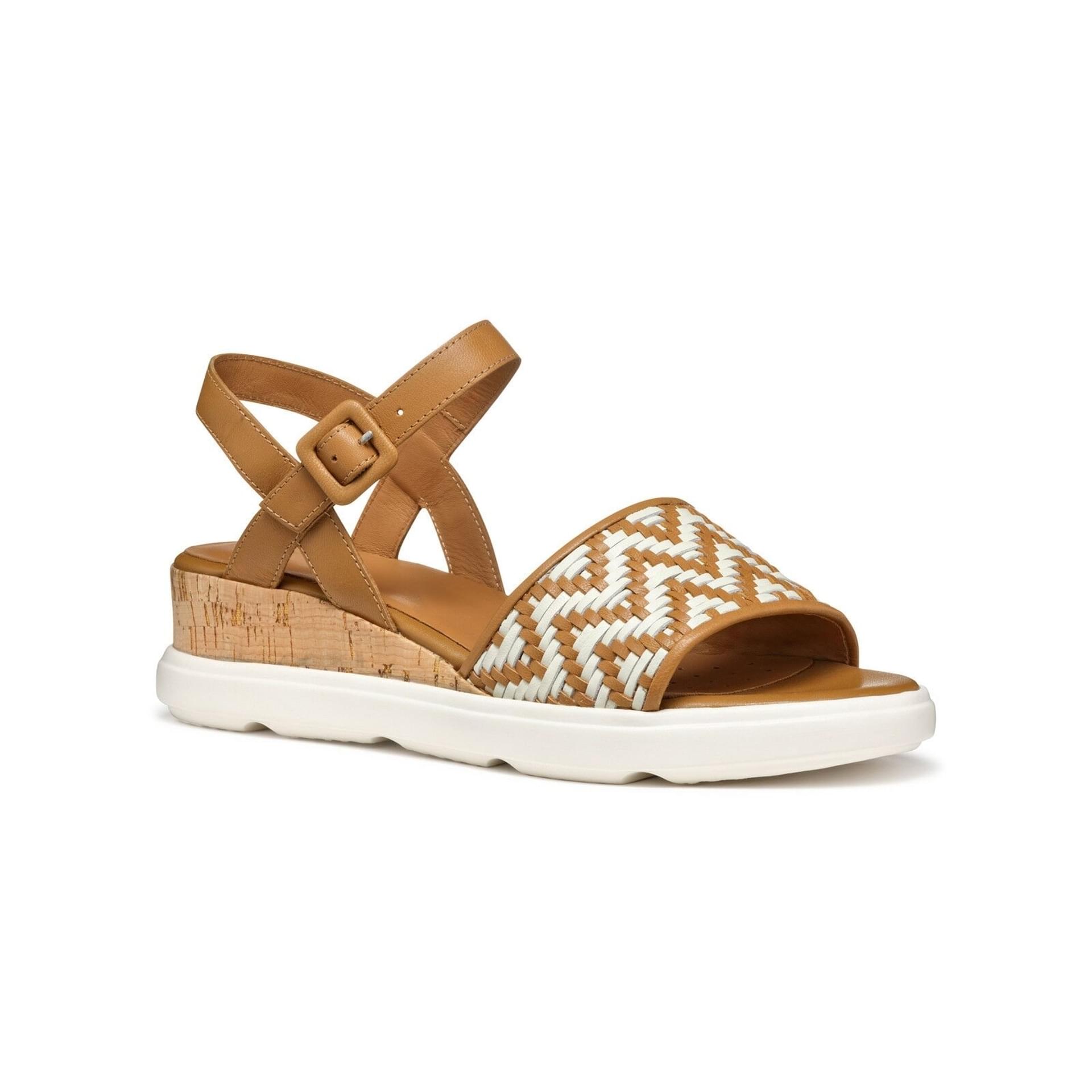 Geox Pisa Sandals D55GUB_000TC in Camel/Papyrus