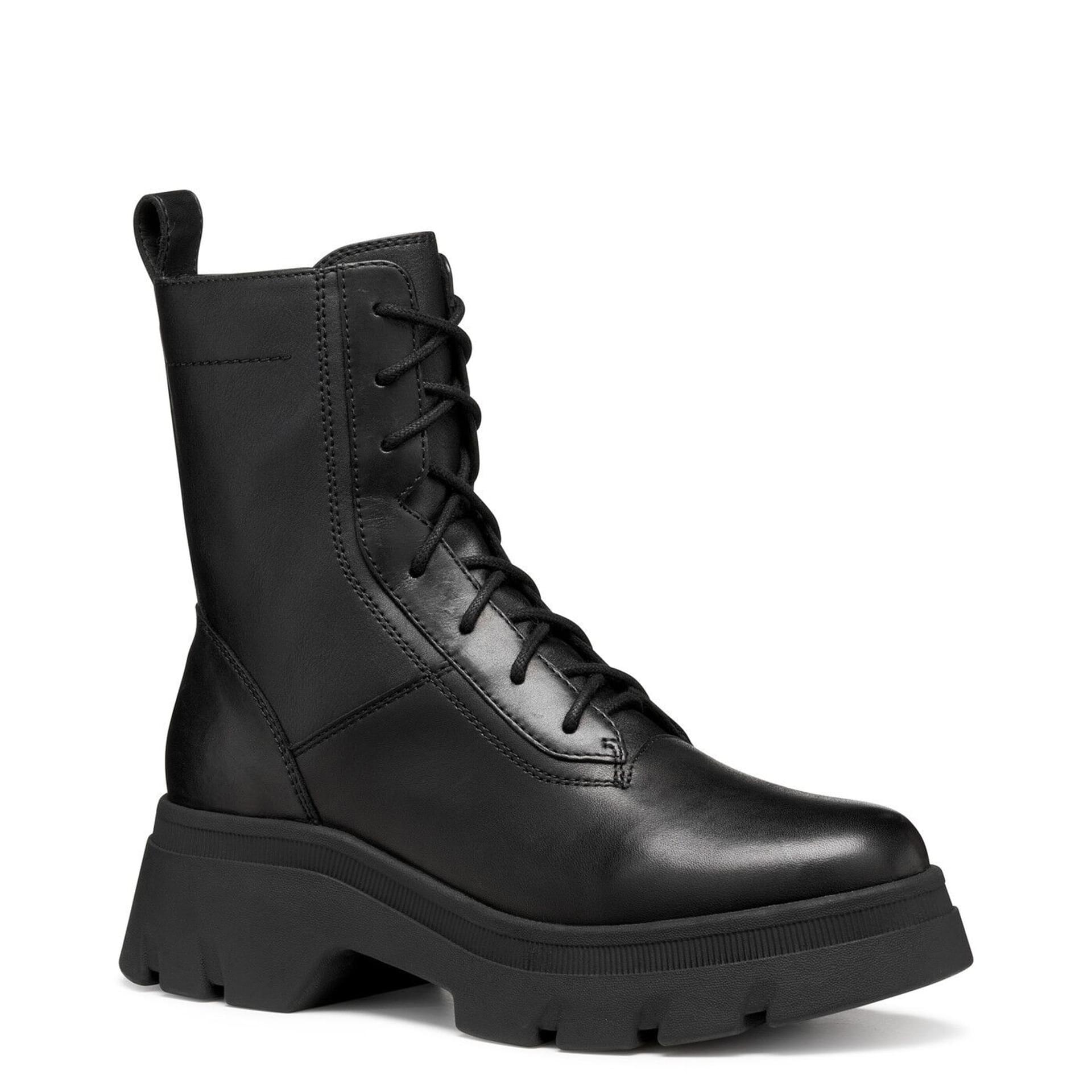 Geox Pluette Ankle Boots D565MD_043BC in Black