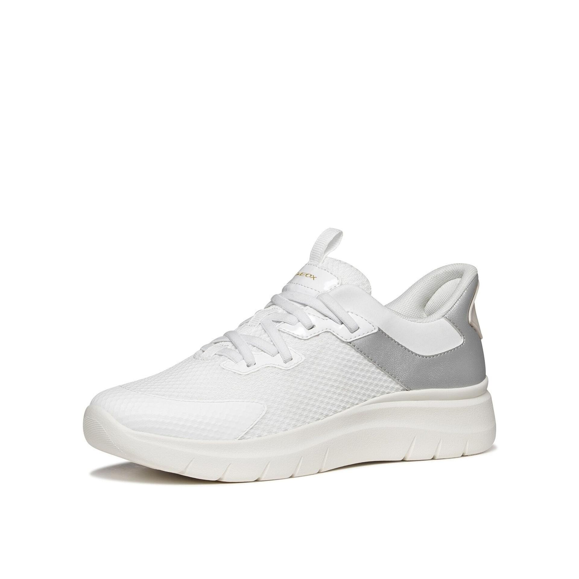 Geox Plummery Plus Sneakers D670JB_014AJ in White/Silver