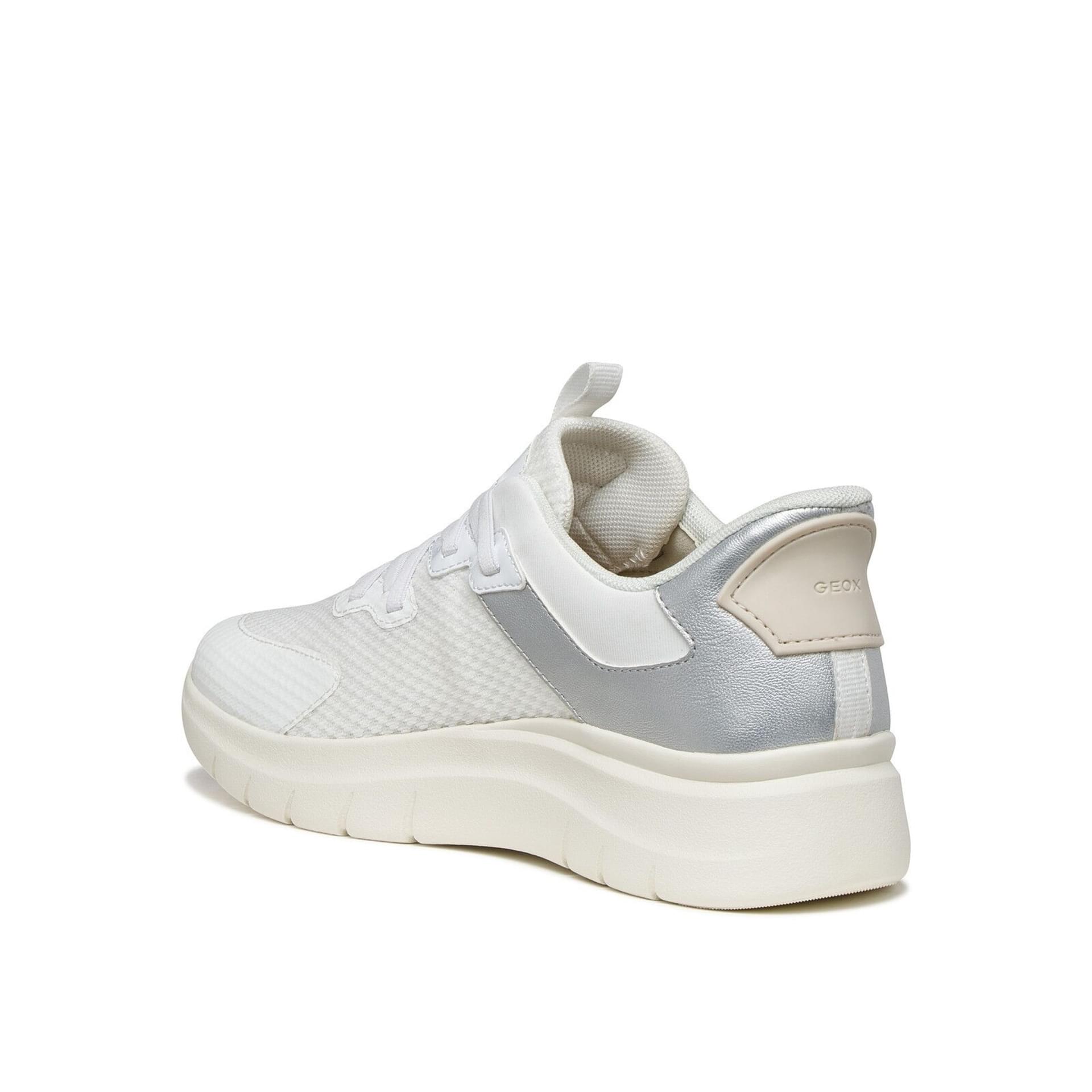 Geox Plummery Plus Sneakers D670JB_014AJ in White/Silver