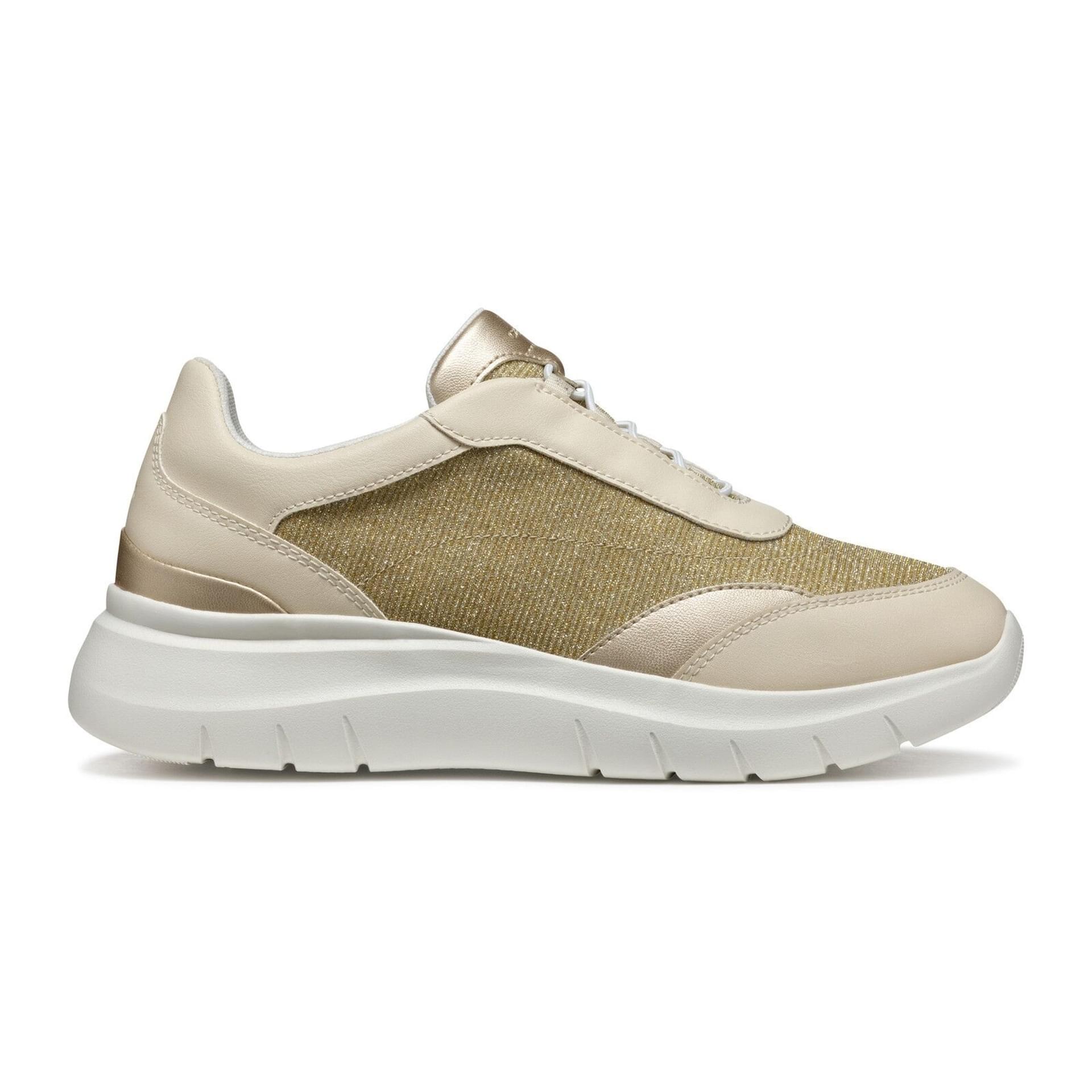 Geox Plummery Sneakers D55YNA_0LYBC in Light Gold/Papyrus