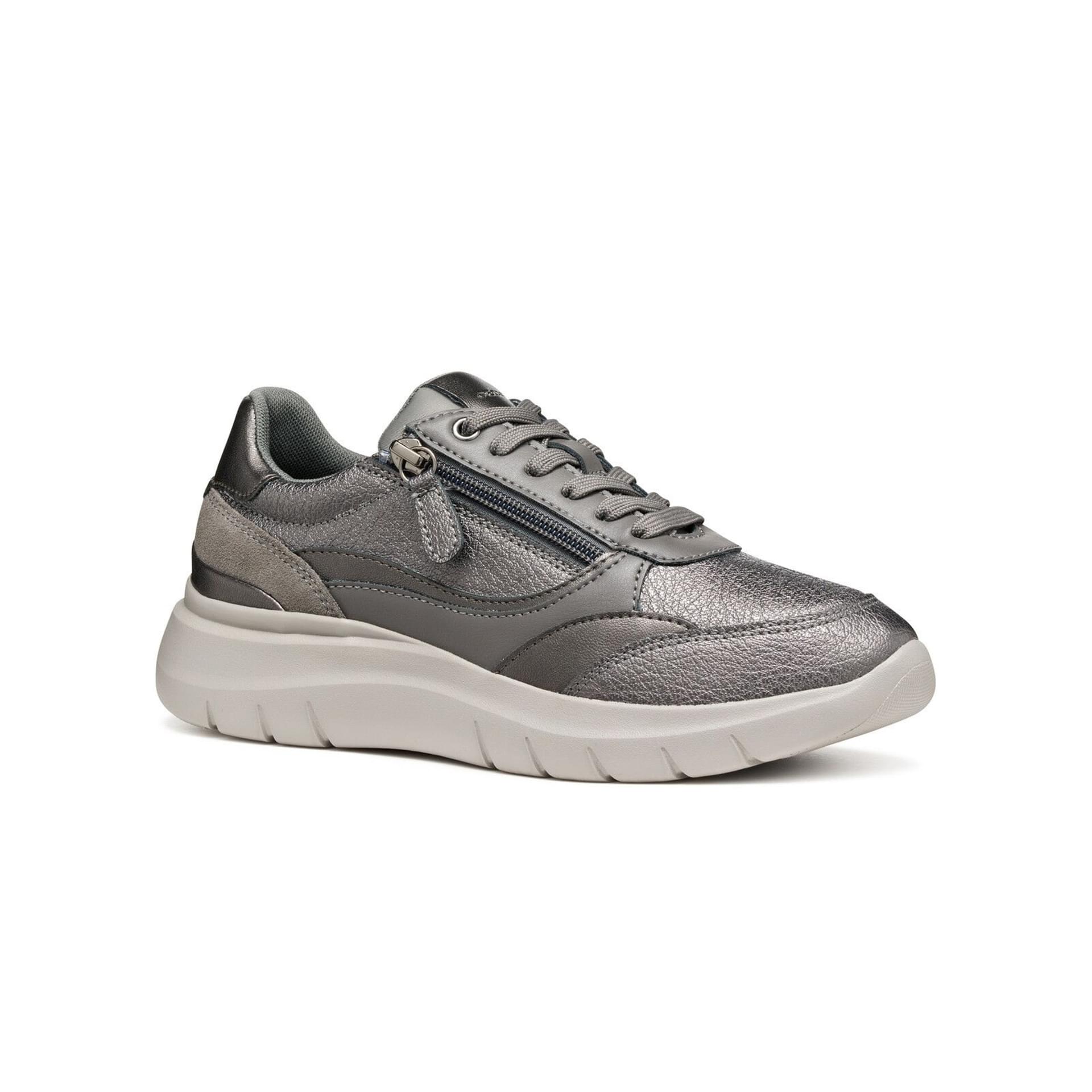 Geox Plummery Sneakers D56YNE_02NNF in Dark Grey/Gun