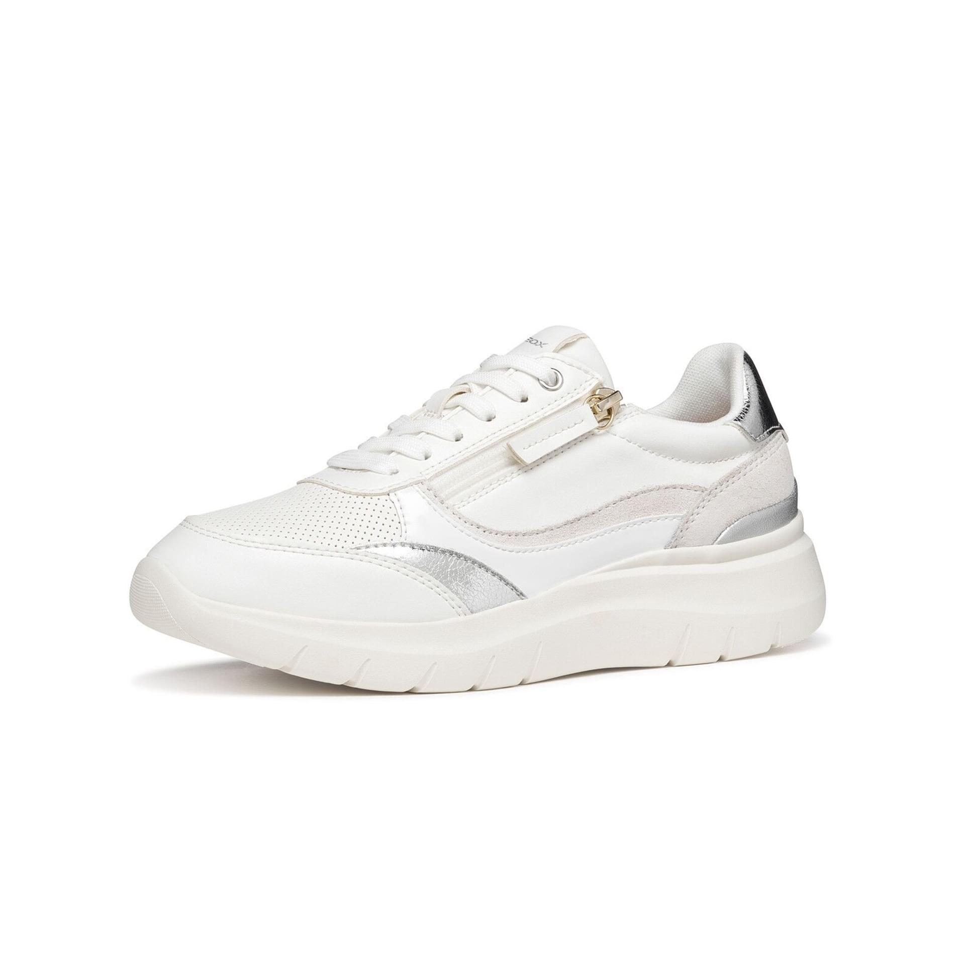 Geox Plummery Sneakers D56YNE_0BCBN in White/Silver