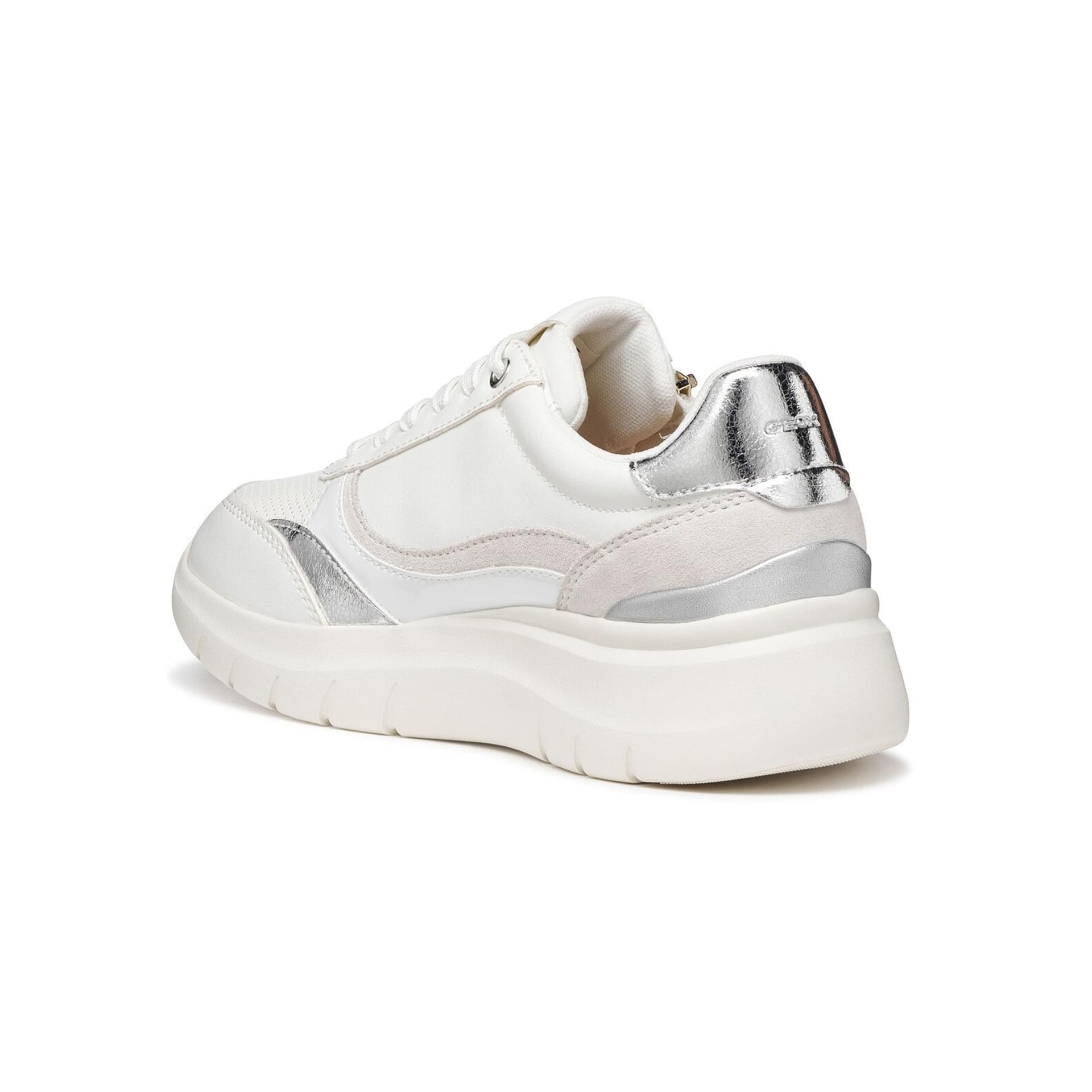 Geox Plummery Sneakers D56YNE_0BCBN in White/Silver