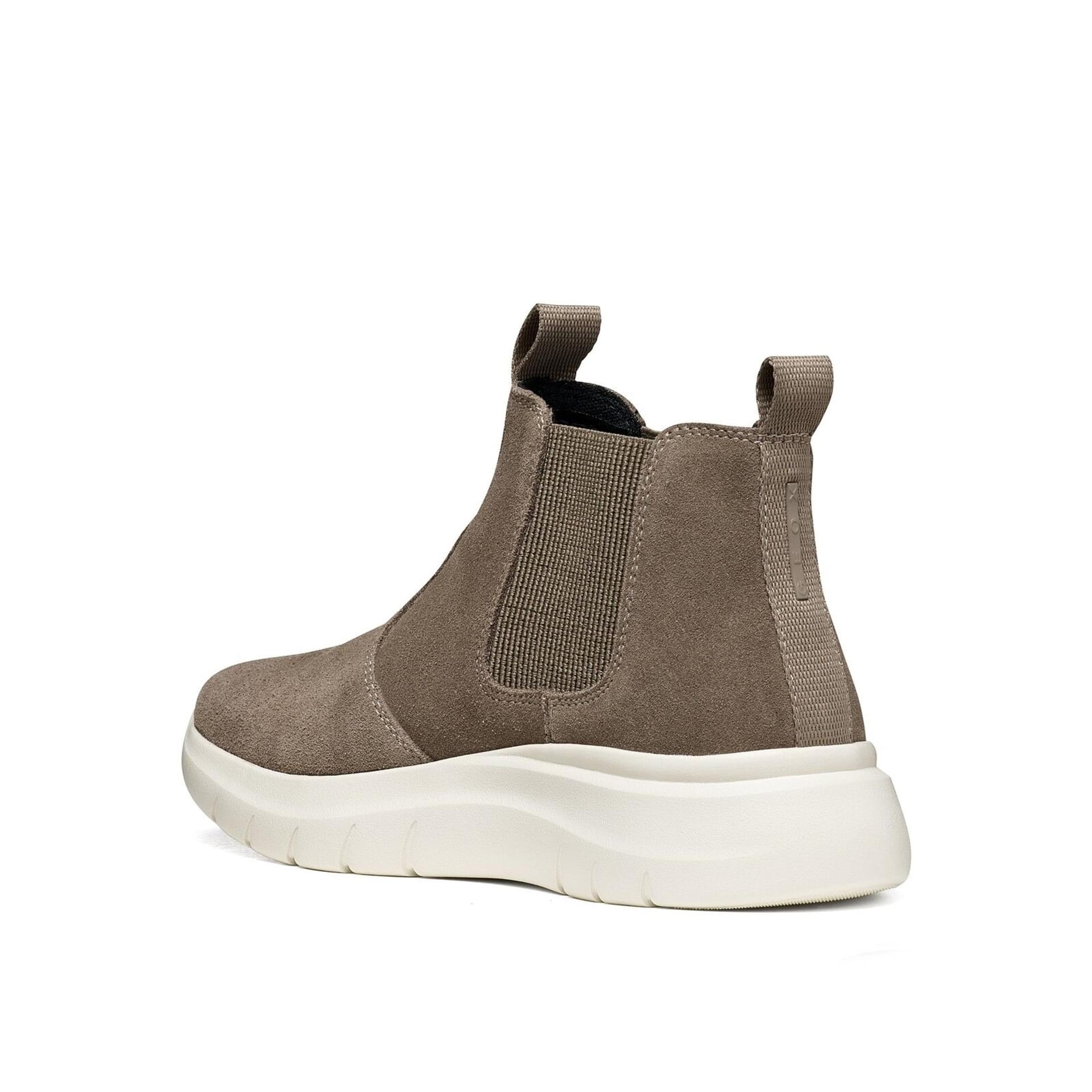 Geox Plummery Bottines cuir in Dove Grey, vue en angle (SKU D66YNA_00022--C1018)