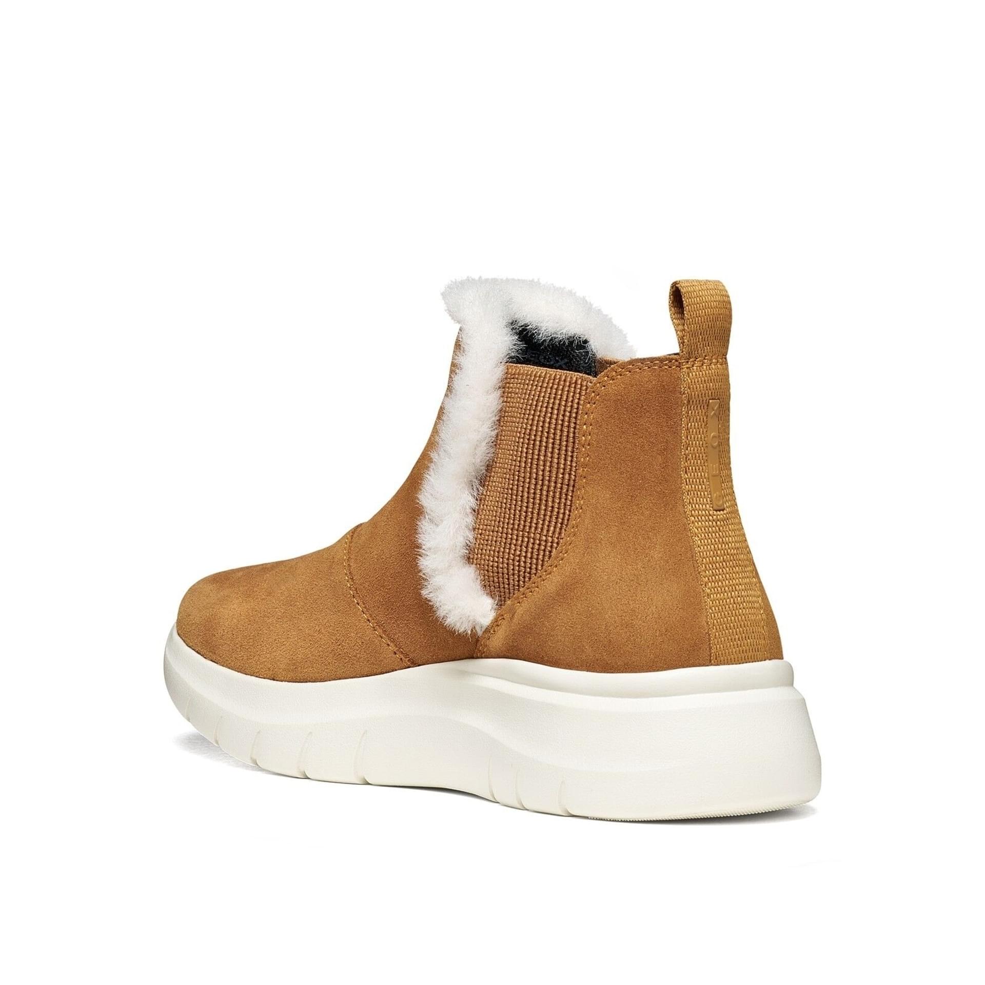 Geox Plummery Bottines cuir in Whisky, vue en angle (SKU D66YNB_00022--C6627)