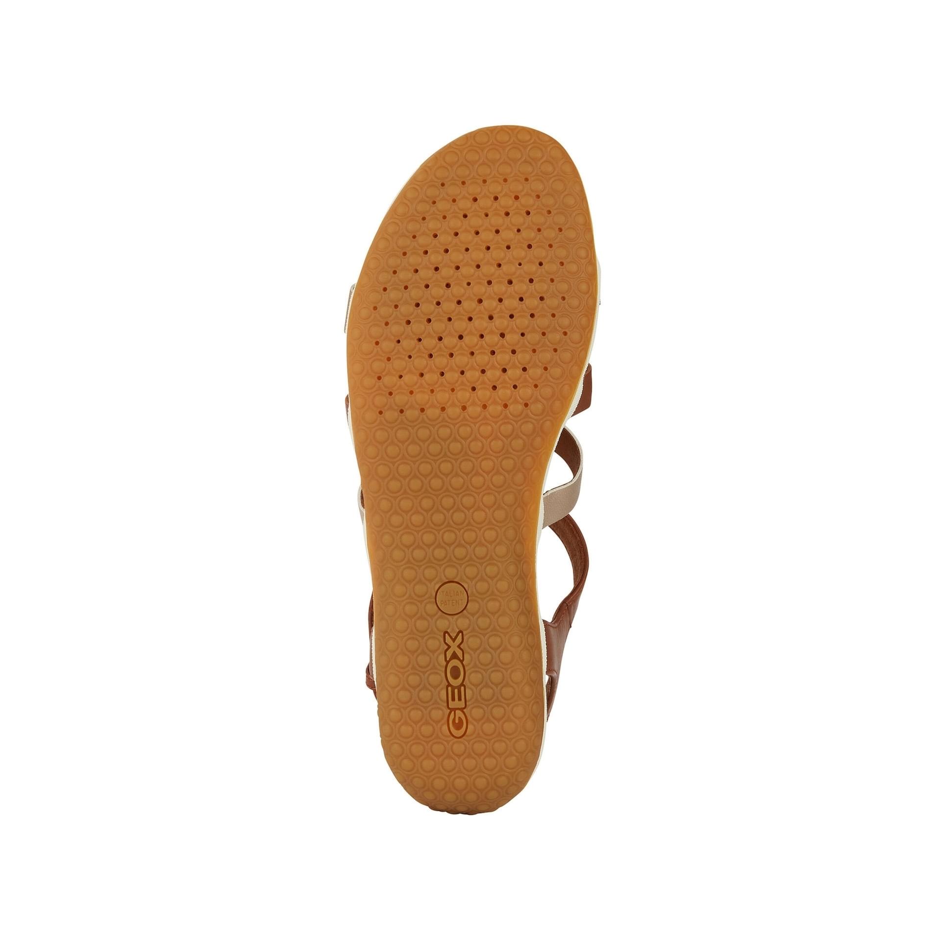 Geox Sandal Vega  D72R6A_085NF in Cognac/Light Gold