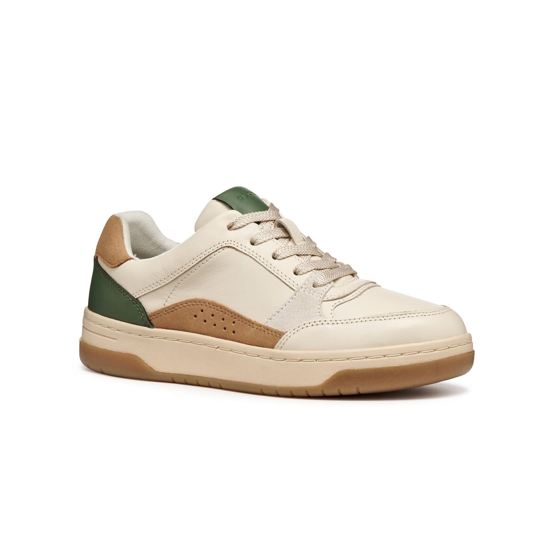 Geox Sedral Court Sneakers D564QB_08522 in Papyrus/Green