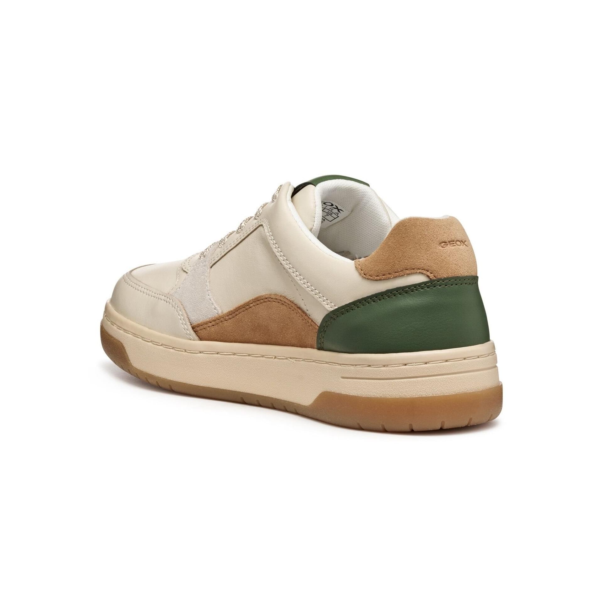 Geox Sedral Court Sneakers D564QB_08522 in Papyrus/Green