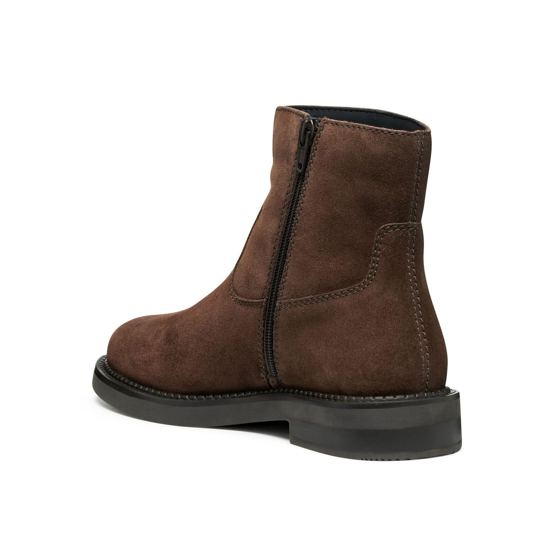 Geox Serilda Enkellaarsjes D56WYH_00022 in Dark Brown