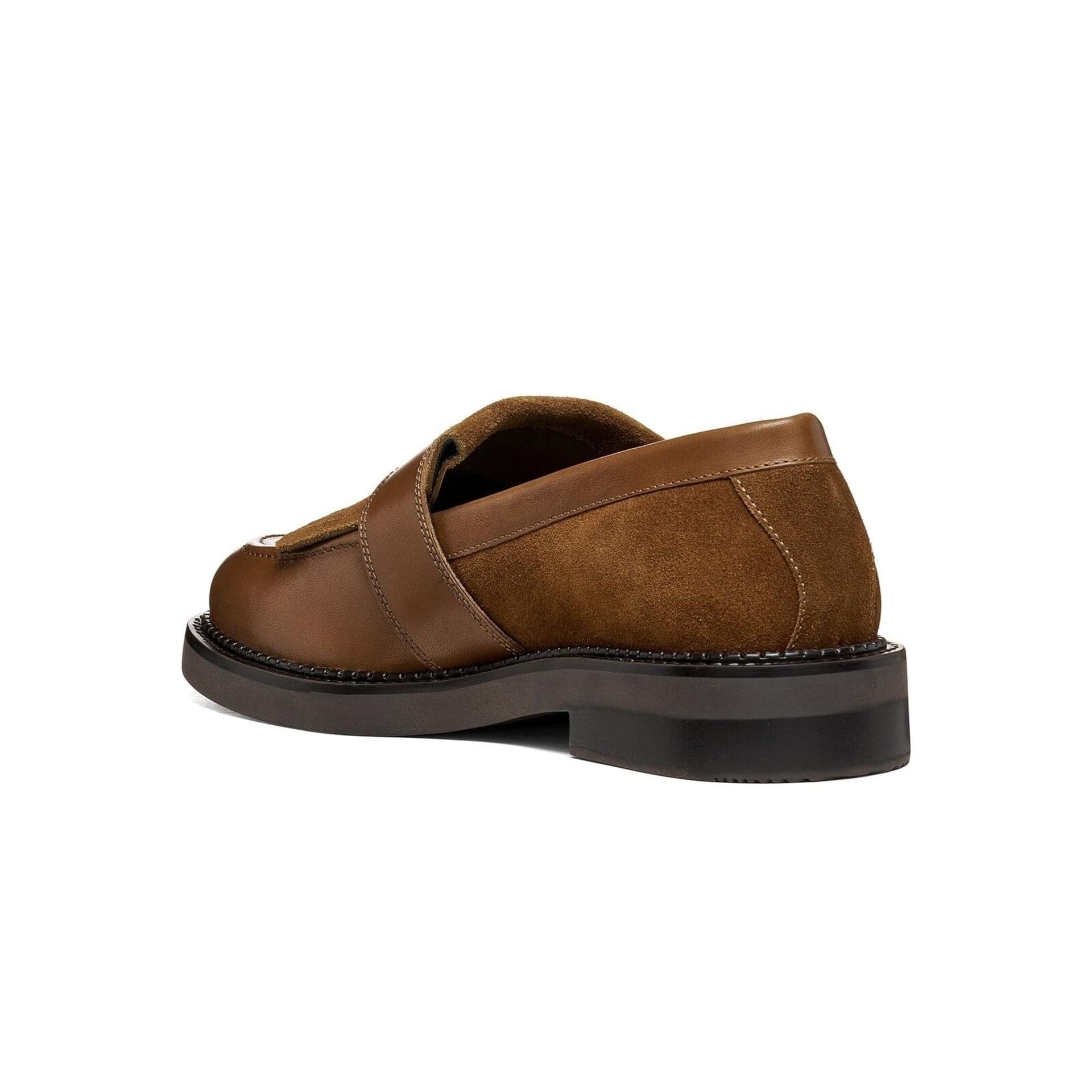 Geox Serilda Moccasins leather in Nut, angled view (SKU D66WYE_04323--C6032)
