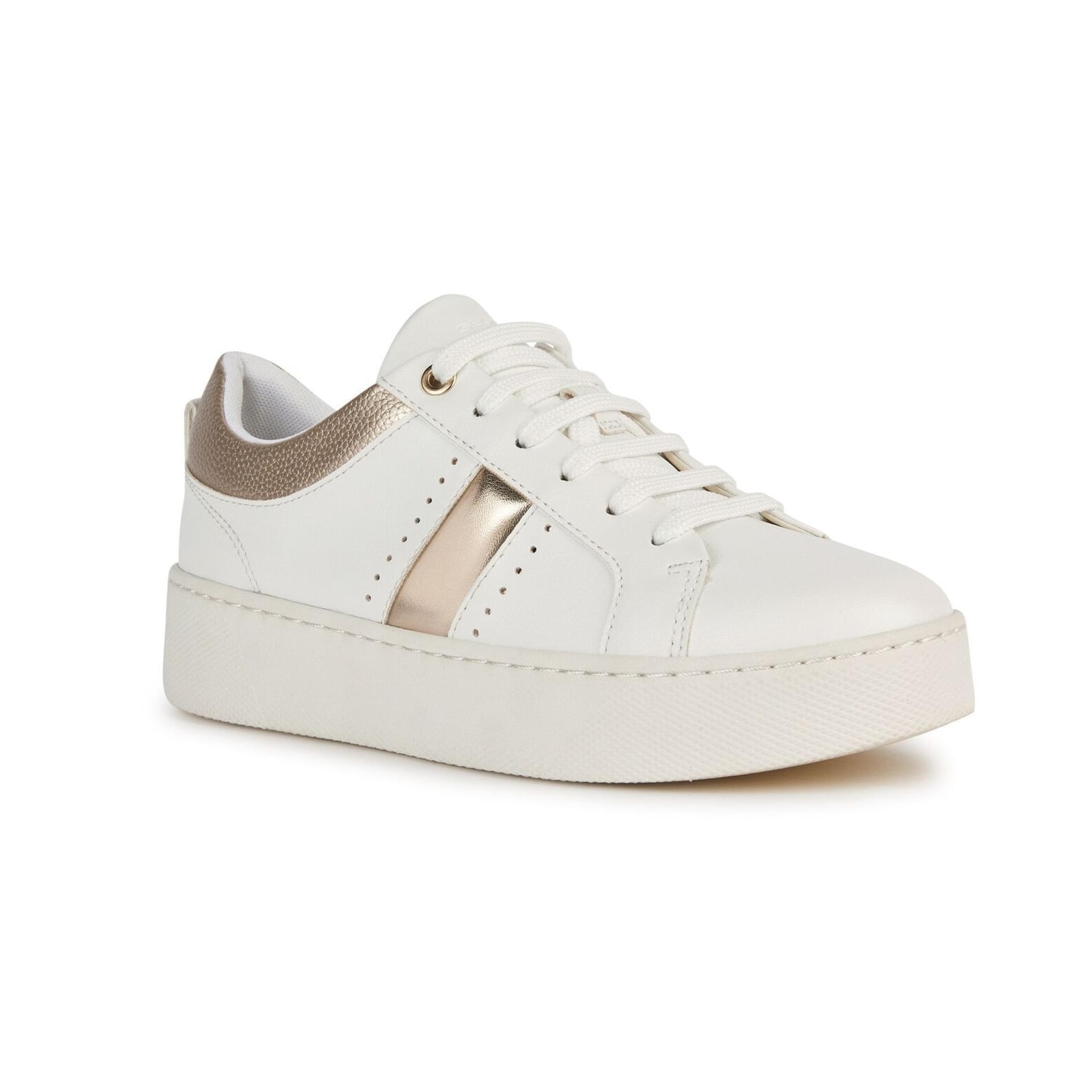 Geox Skyely Sneakers D35QXA_0BC7B in White/Light Gold