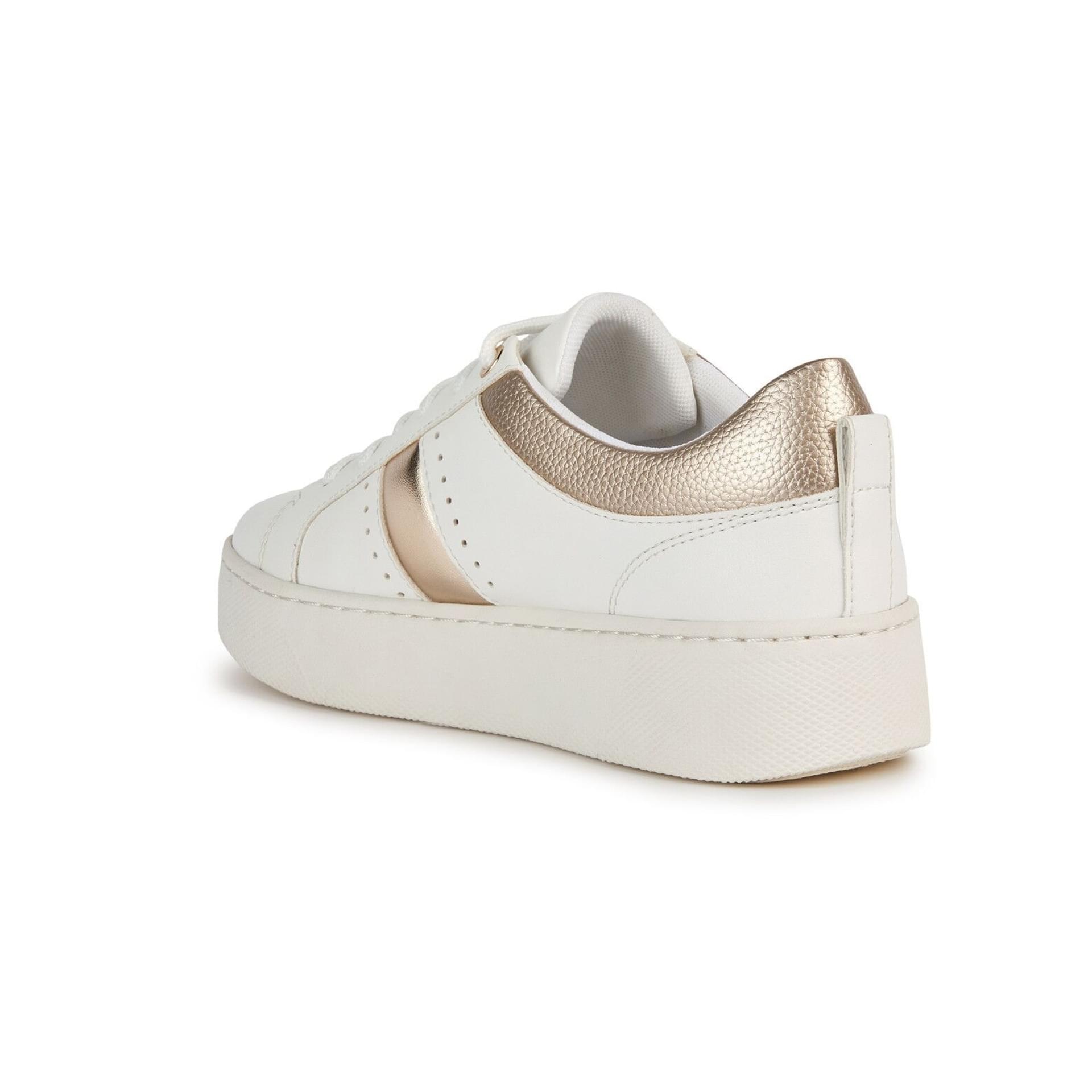 Geox Skyely Sneakers D35QXA_0BC7B in White/Light Gold