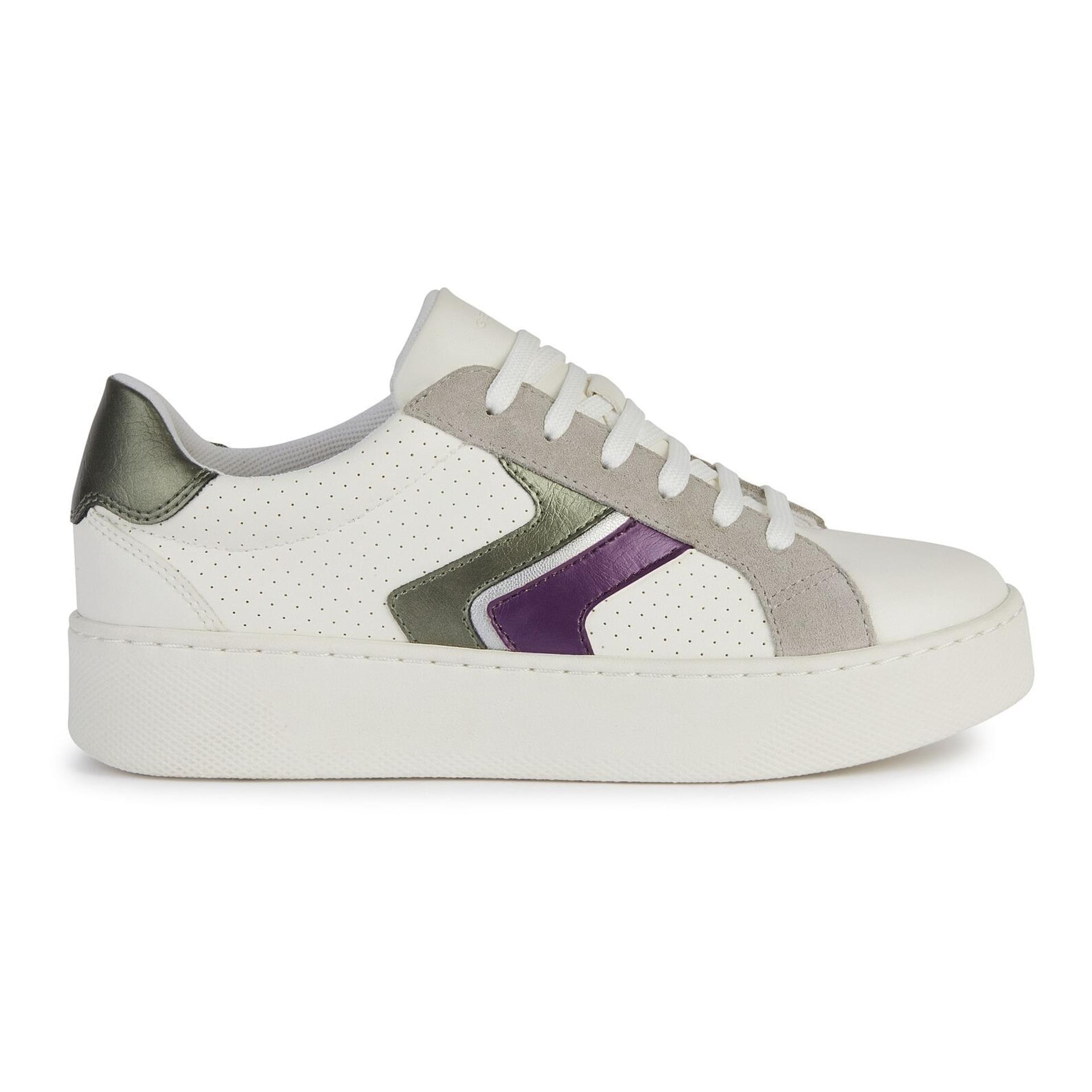 Geox Skyely Sneakers D45QXA_05422 in Optic White/Purple