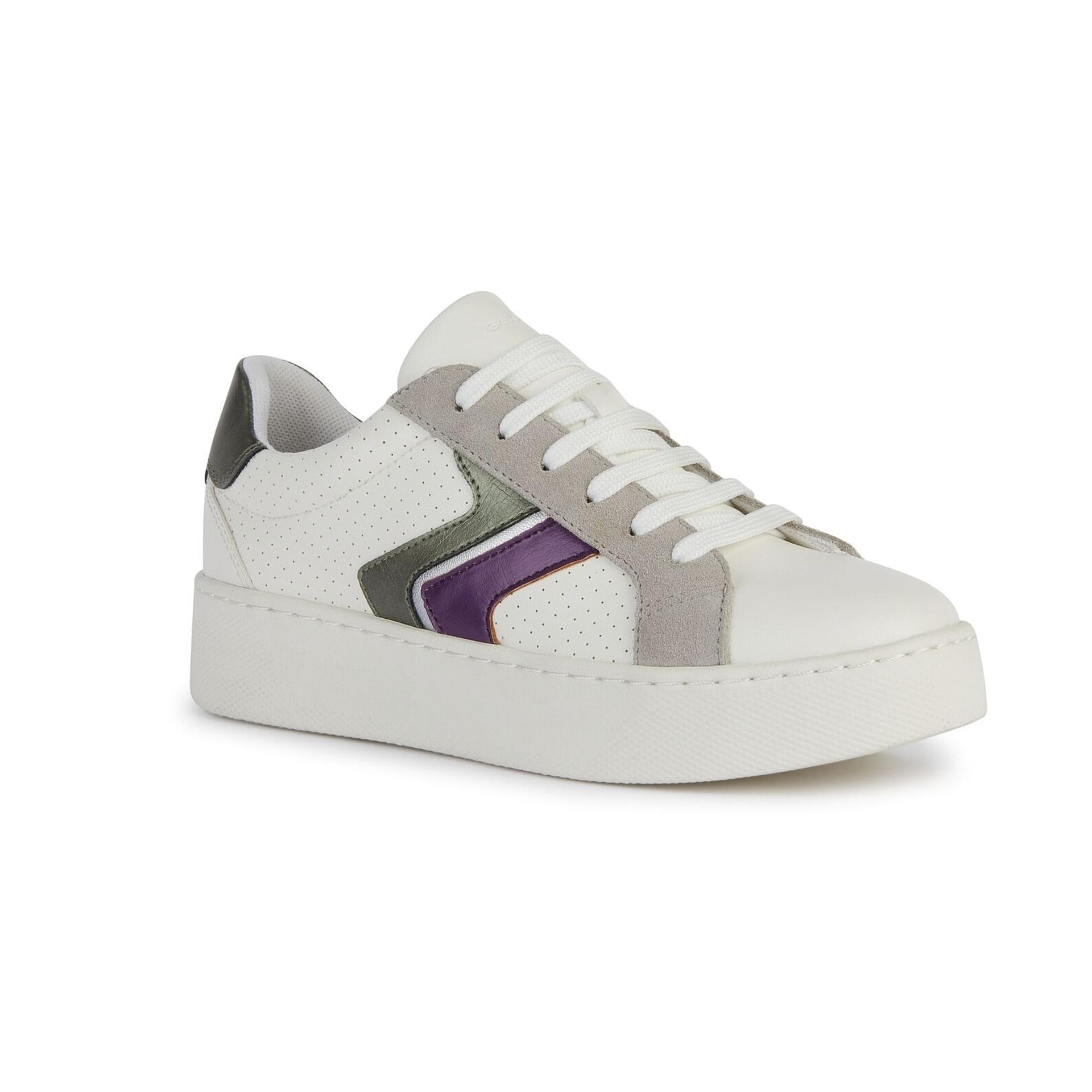 Geox Skyely Sneakers D45QXA_05422 in Optic White/Purple