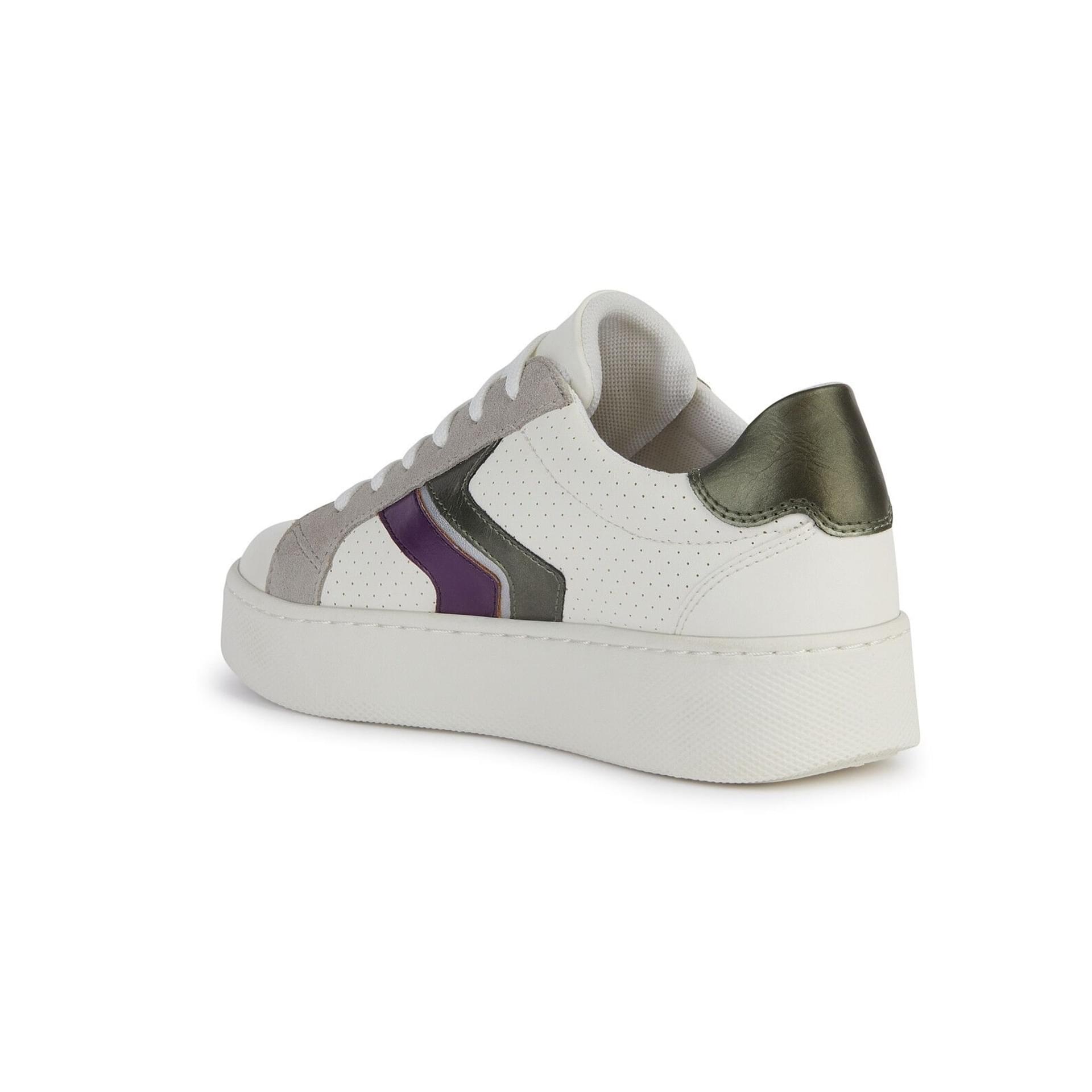 Geox Skyely Sneakers D45QXA_05422 in Optic White/Purple