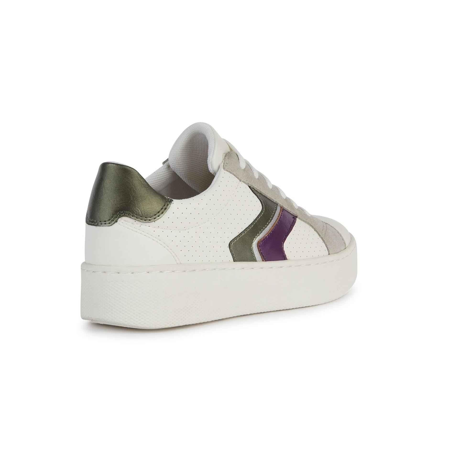 Geox Skyely Sneakers D45QXA_05422 in Optic White/Purple