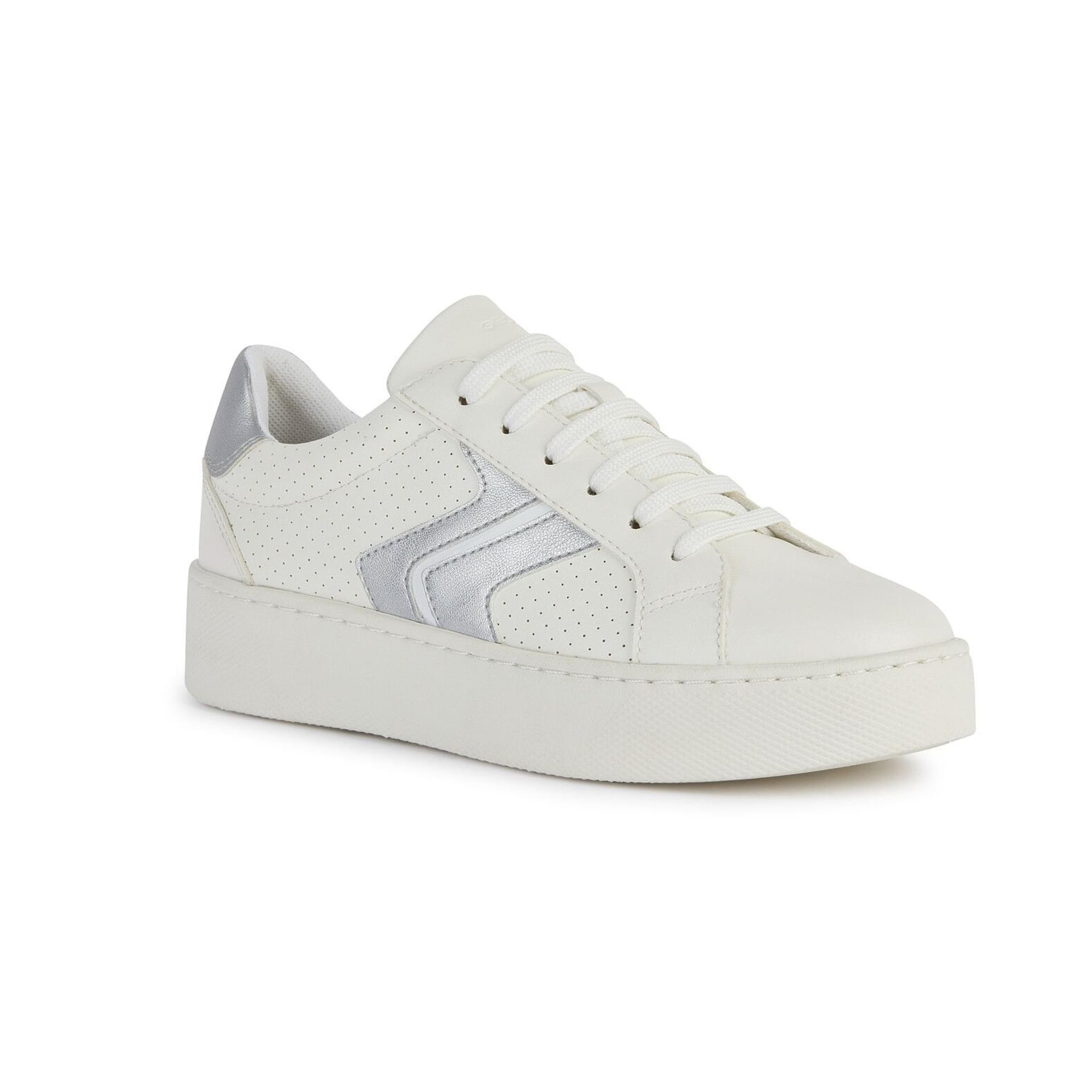 Geox Skyely Sneakers D45QXA_054AJ in Optic White/Silver