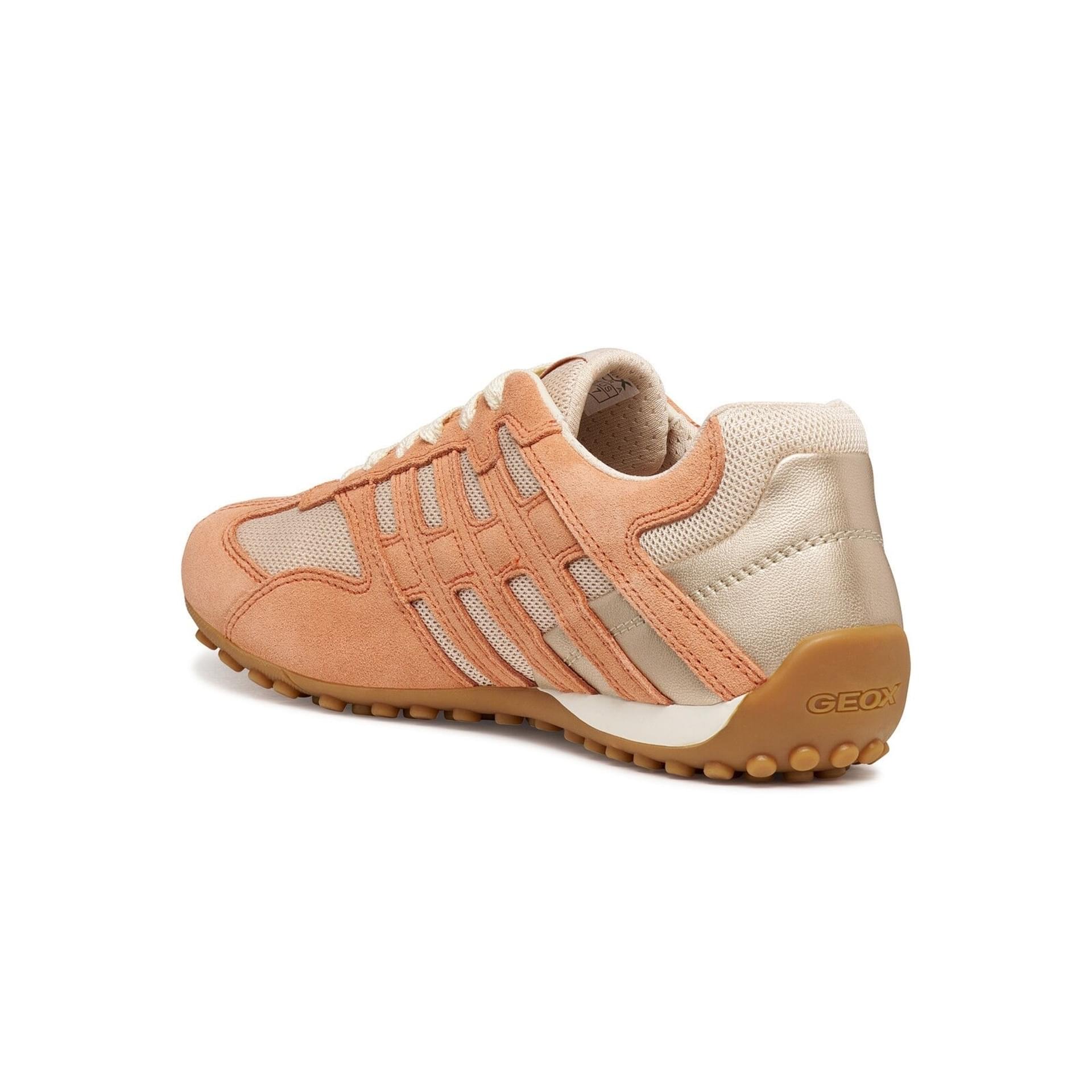 Geox Snake Original Sneakers D65B0A_01422 in Papyrus/Peach