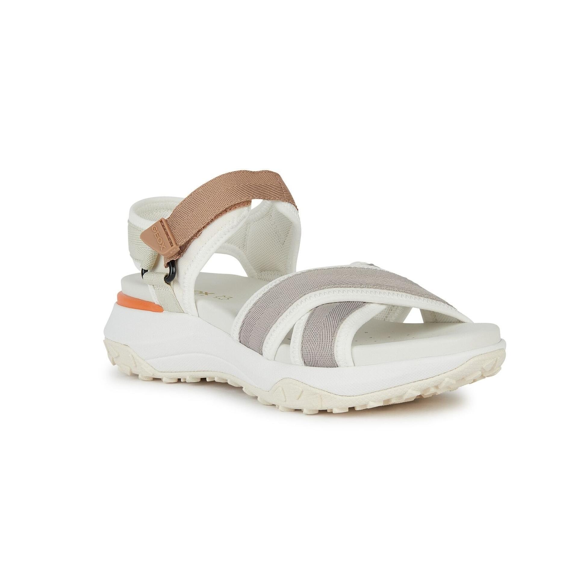 Geox Sorapis + Grip Sandals D45TBA_01511 in White/Light Grey