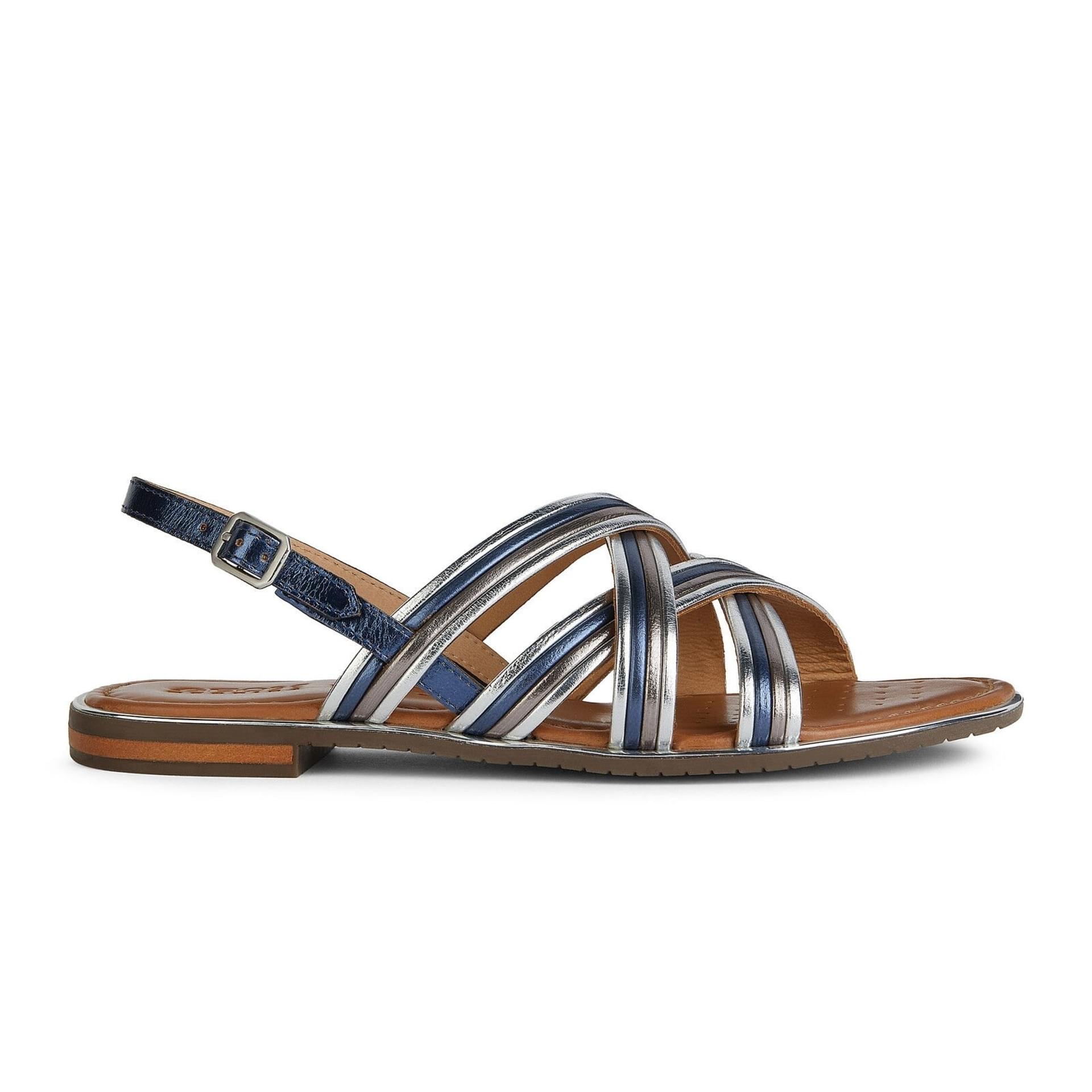 Geox Sozy Plus Sandalen D35DQG_000CF in Navy/Silver