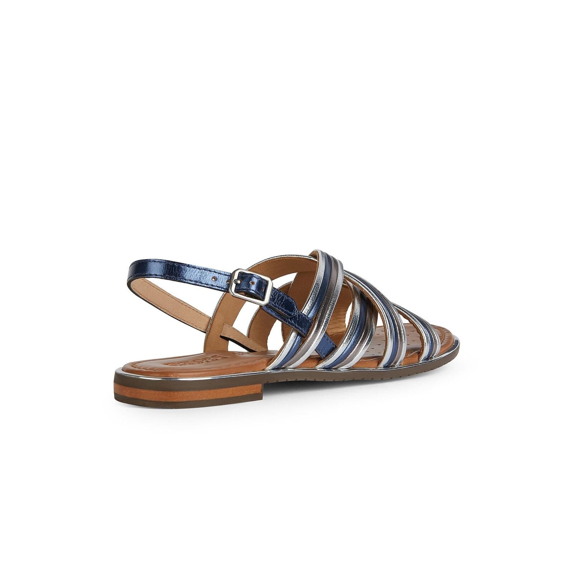 Geox Sozy Plus Sandalen D35DQG_000CF in Navy/Silver