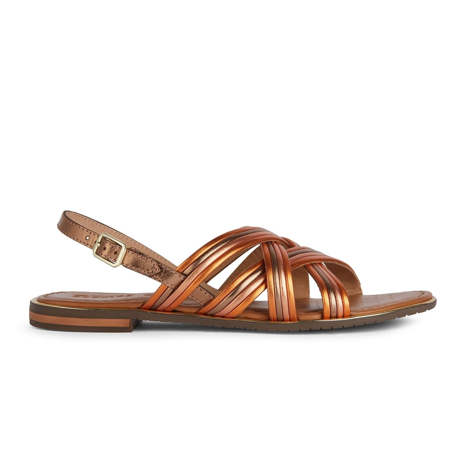 Geox Sozy Plus Sandalen D35DQG_000CF in Light Bronze/Orange