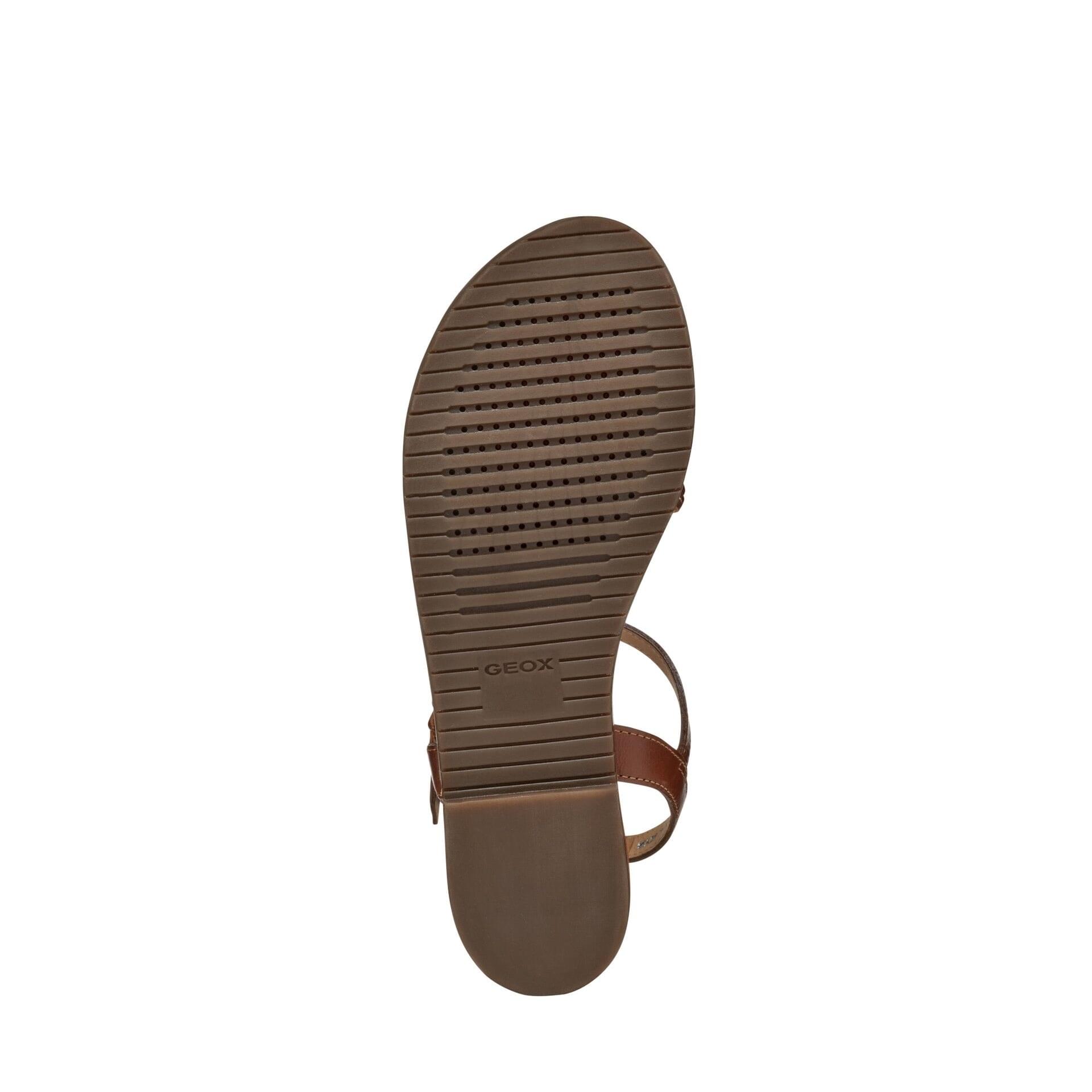 Geox Sozy Plus Sandals D55DQD_081KY in Camel/Light Gold