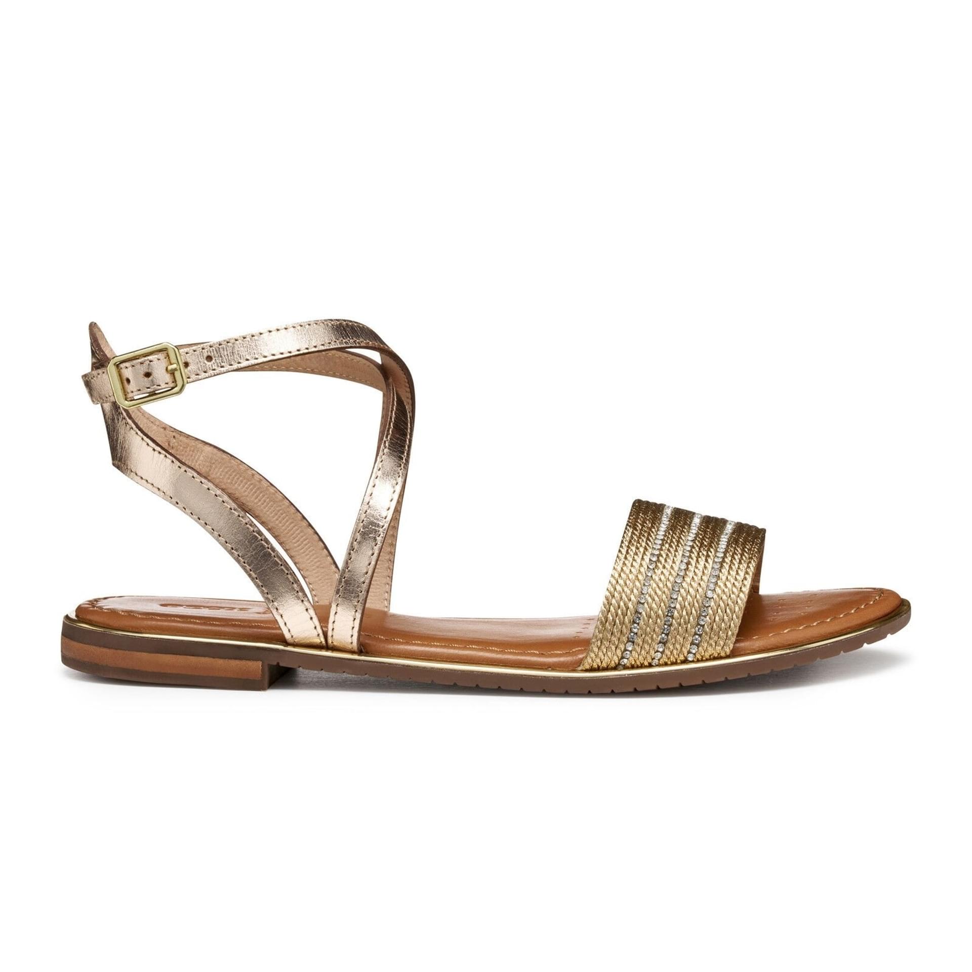 Geox Sozy Plus Sandals D55DQF_02JN0 in Dark Gold/Light Gold