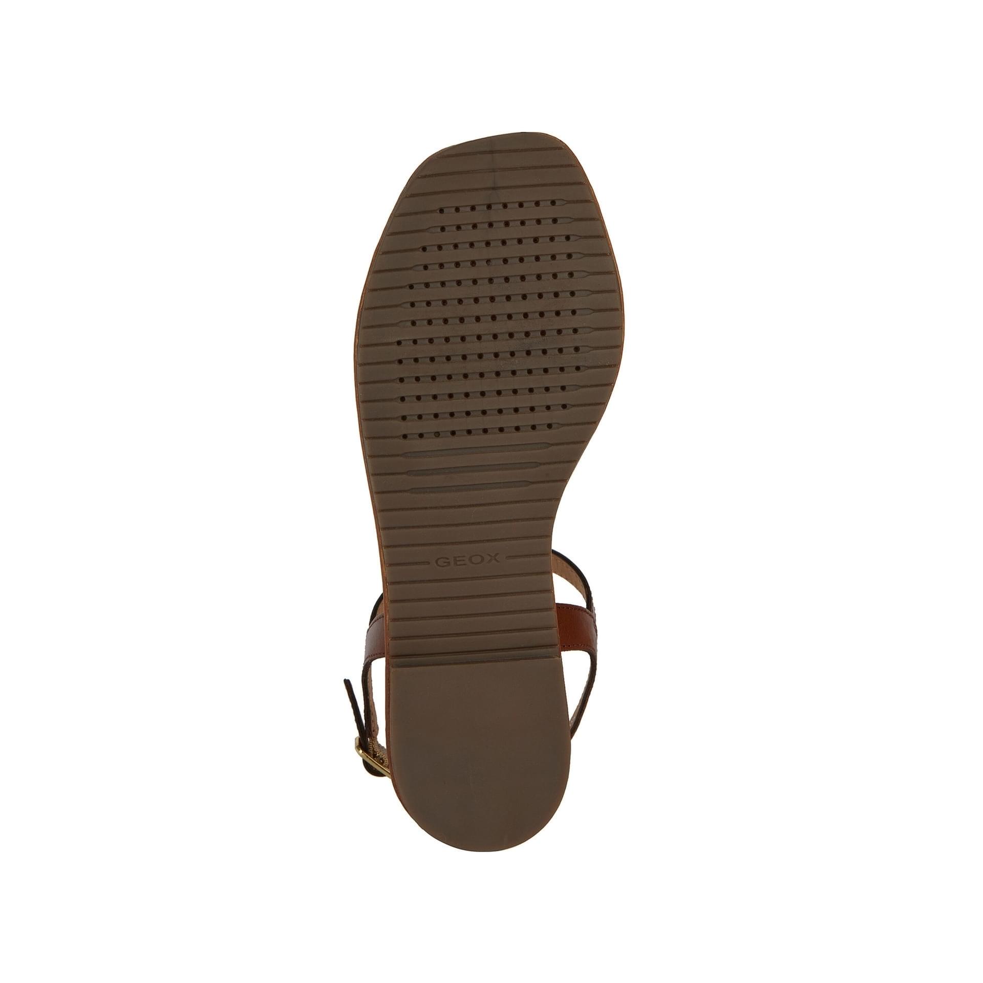 Geox Sozy Q Sandals D45WDA_081KY in Cognac/Rose Gold