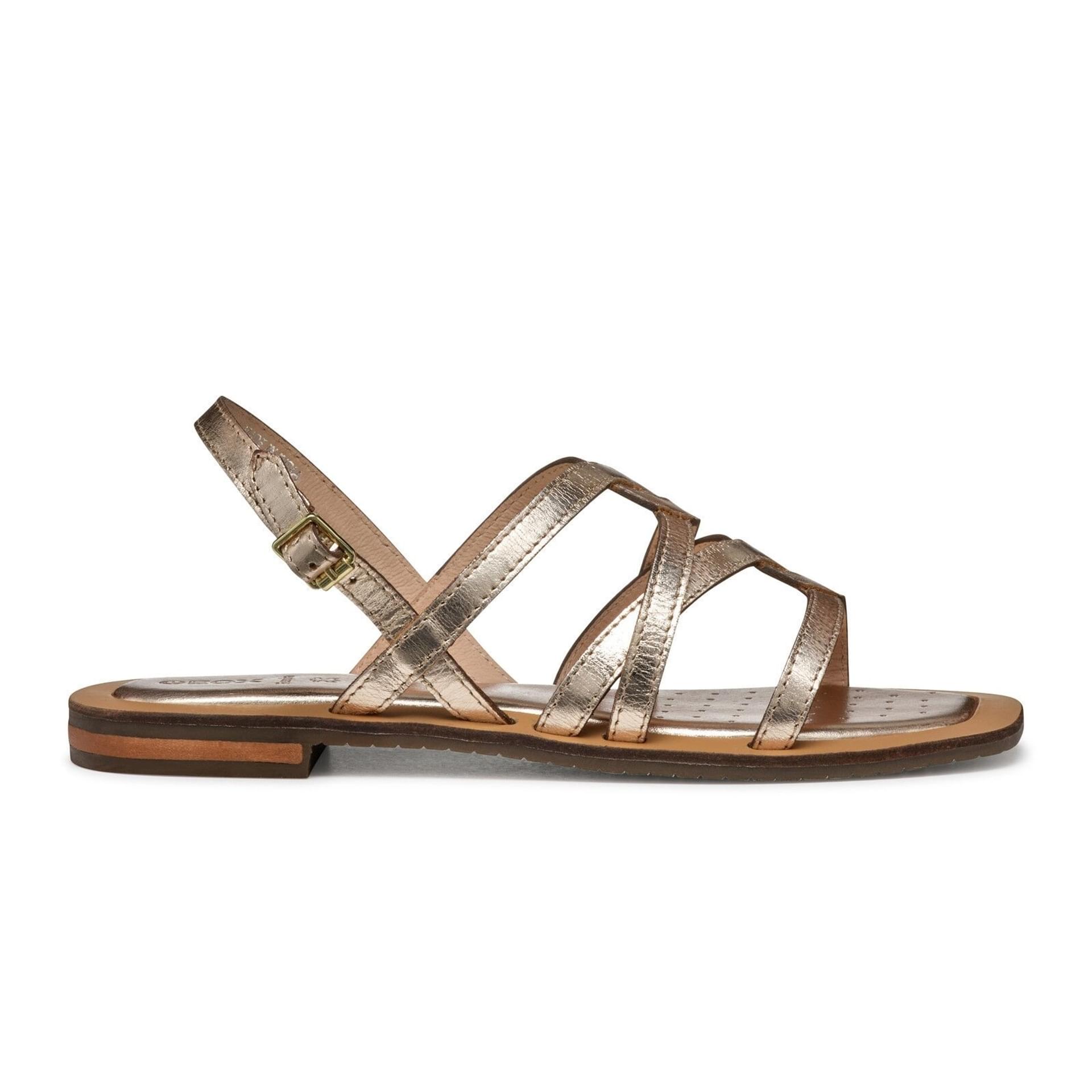 Geox Sozy Qc Sandals D55YFA_000N6 in Light Gold