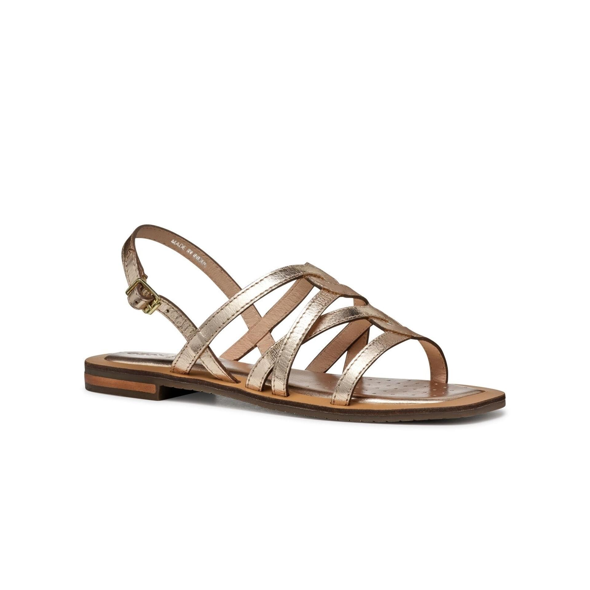 Geox Sozy Qc Sandals D55YFA_000N6 in Light Gold