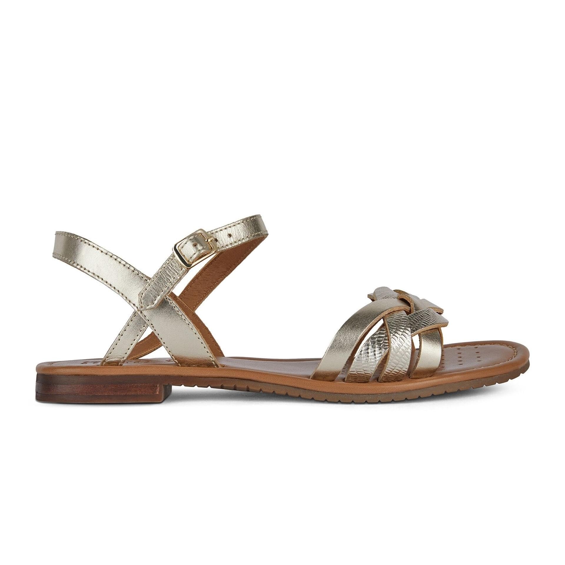 Geox Sozy S Sandals D35LXB_0CFZ0 in Light Gold