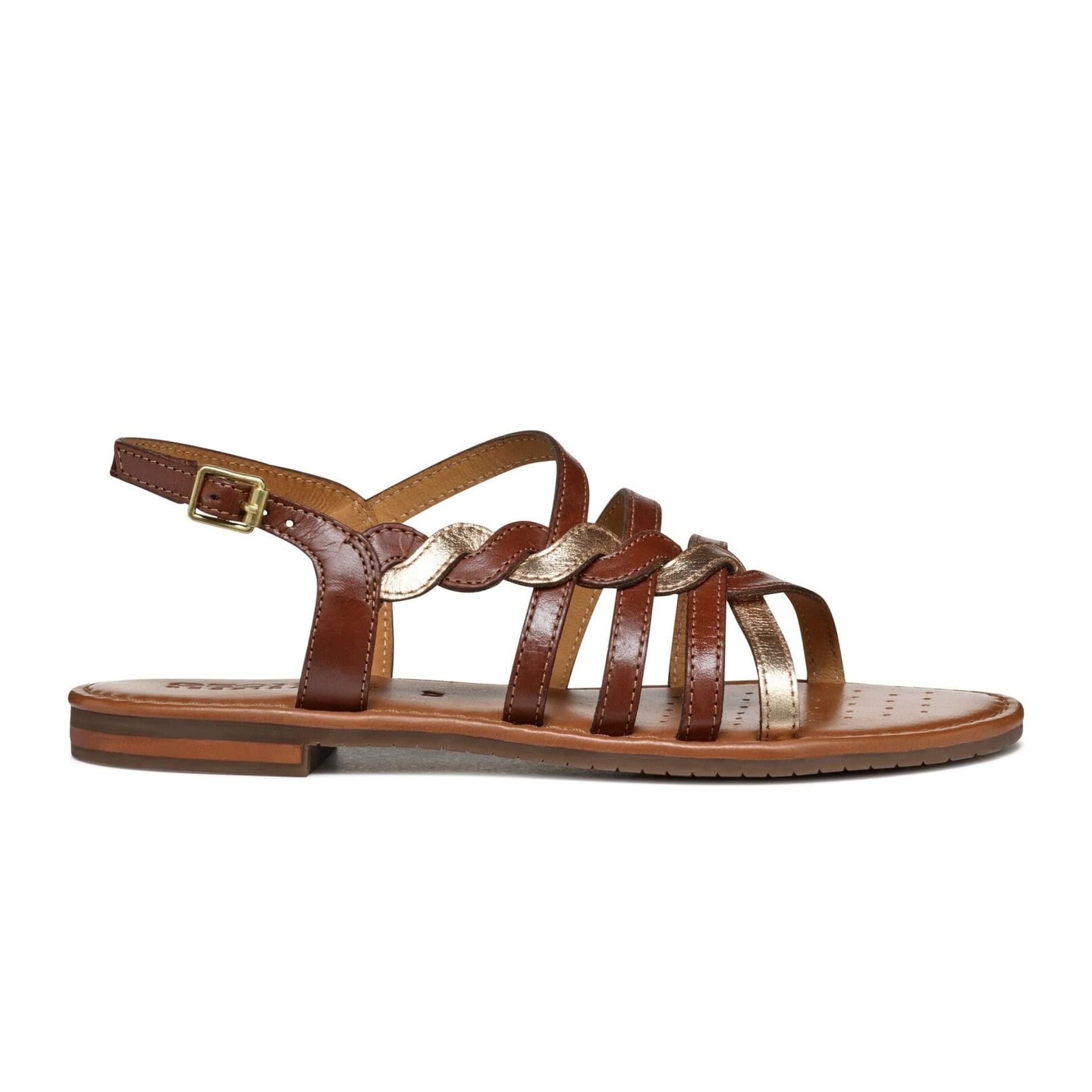 Geox Sozy S Sandals D45LXD_01JN6 in Brown/Gold