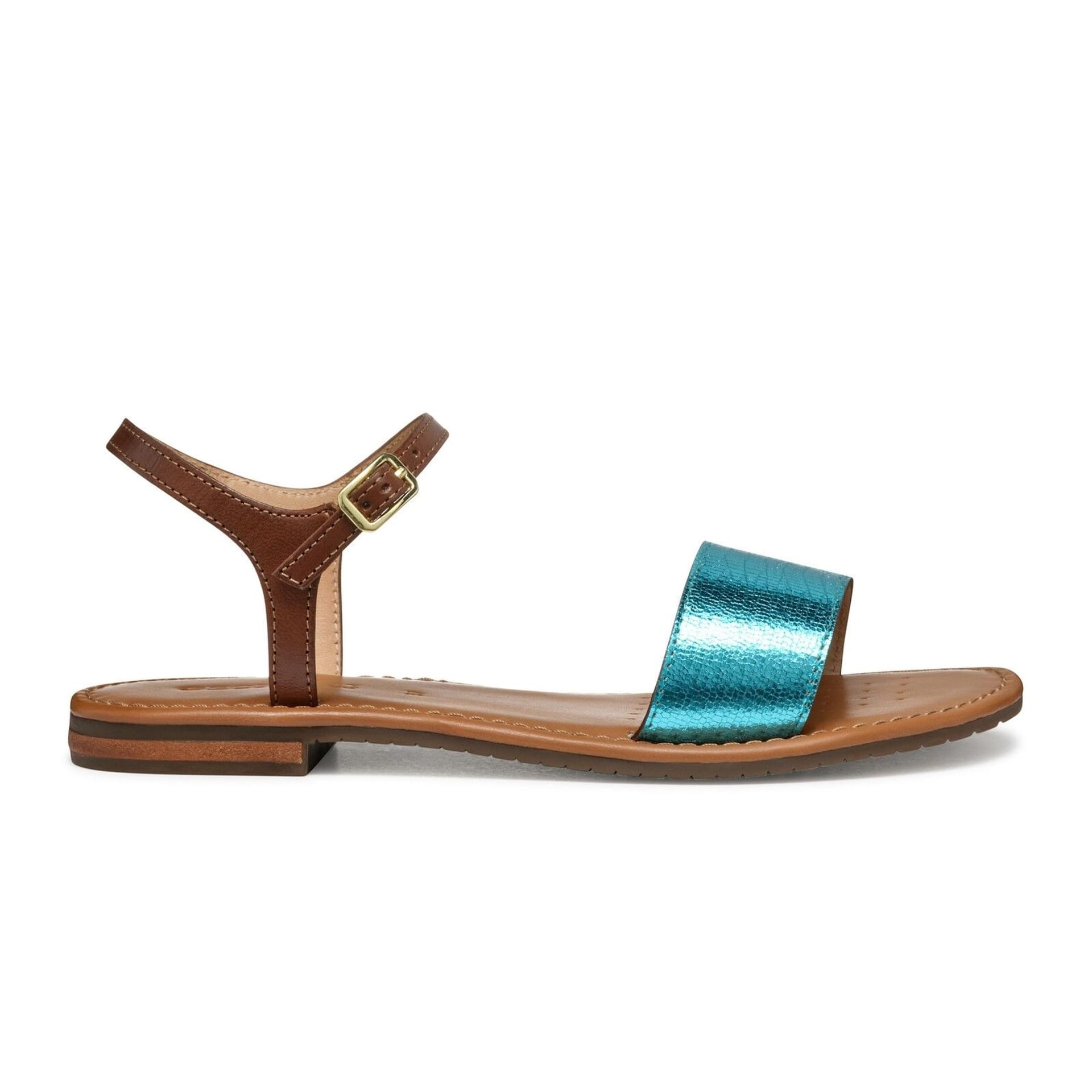 Geox Sozy S Sandalen D55LXJ_0KY81 in Azure/Camel