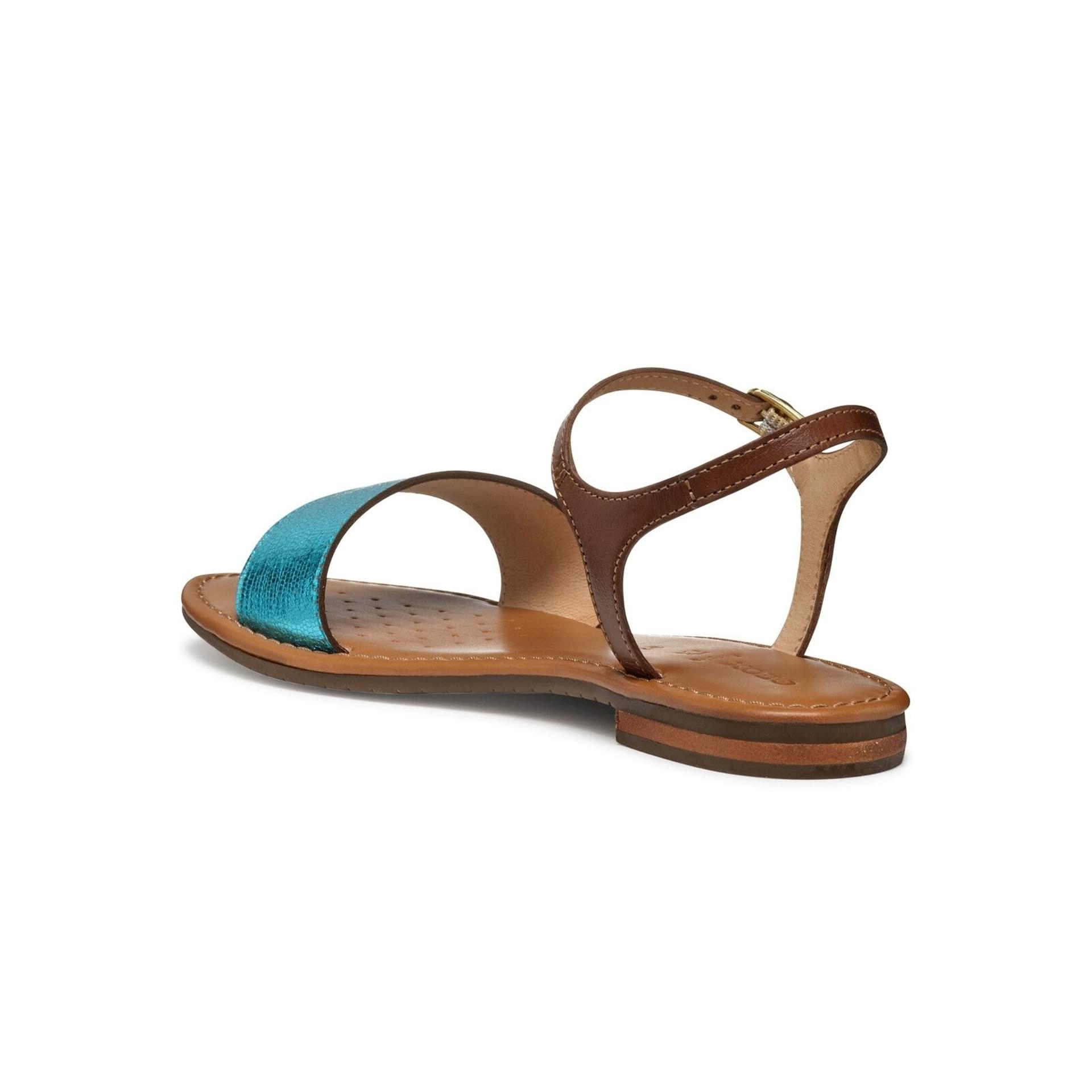 Geox Sozy S Sandalen D55LXJ_0KY81 in Azure/Camel