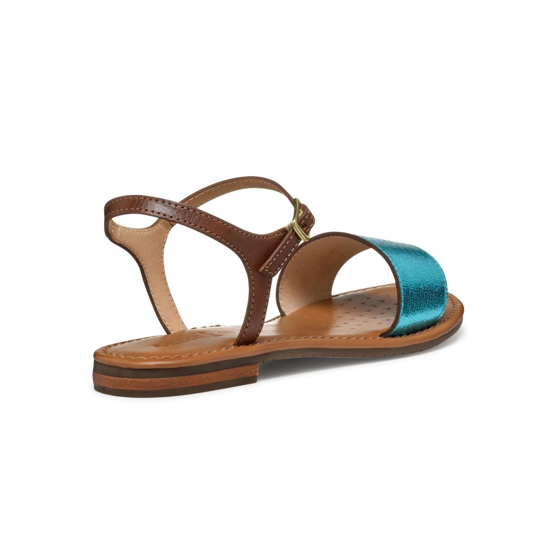Geox Sozy S Sandalen D55LXJ_0KY81 in Azure/Camel