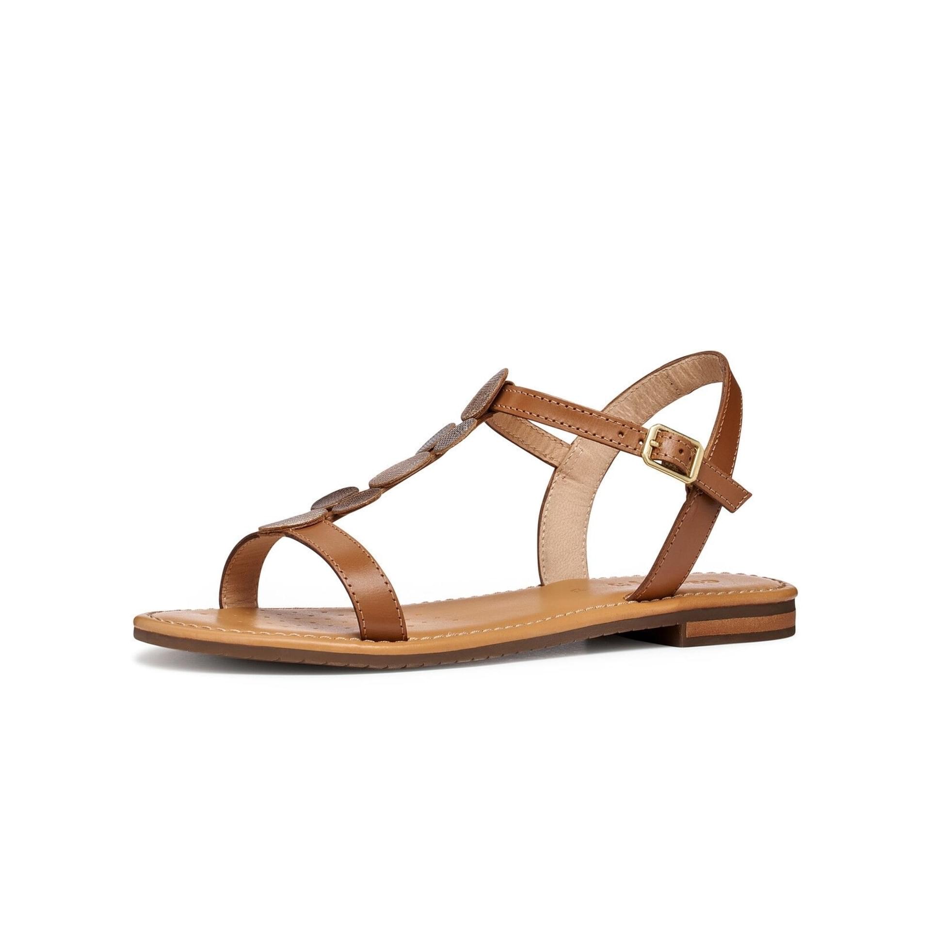 Geox Sozy S Sandals D65LXE_0N61J in Camel/Light Gold