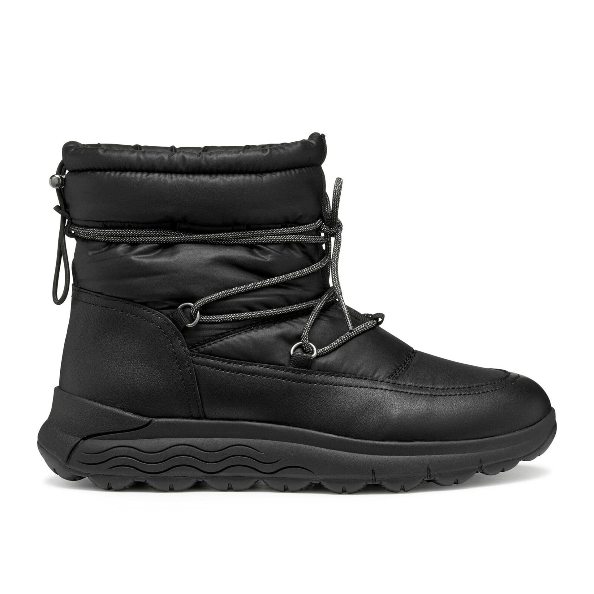Geox Spherica 4x4 B Abx Enkellaarsjes D4626A_0FU85 in Black