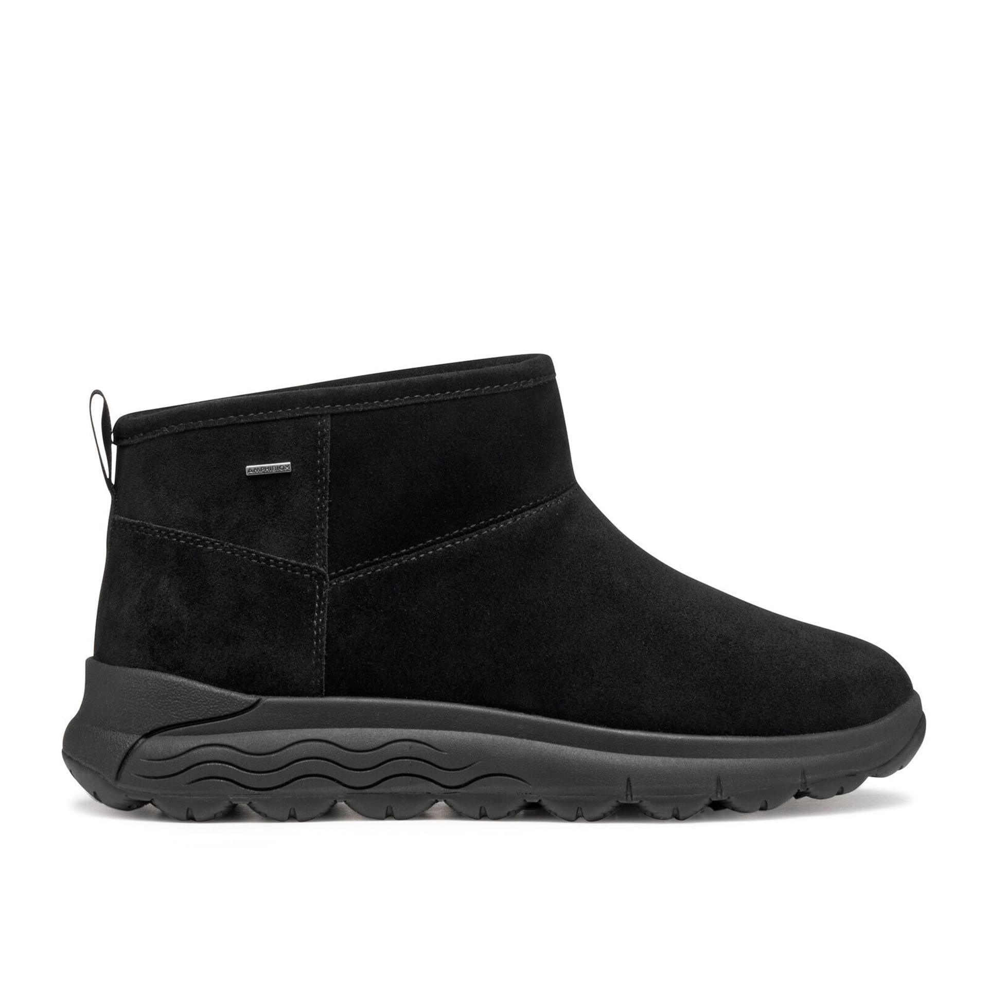 Geox Spherica 4x4 B Abx Enkellaarsjes D5626B_00022 in Black