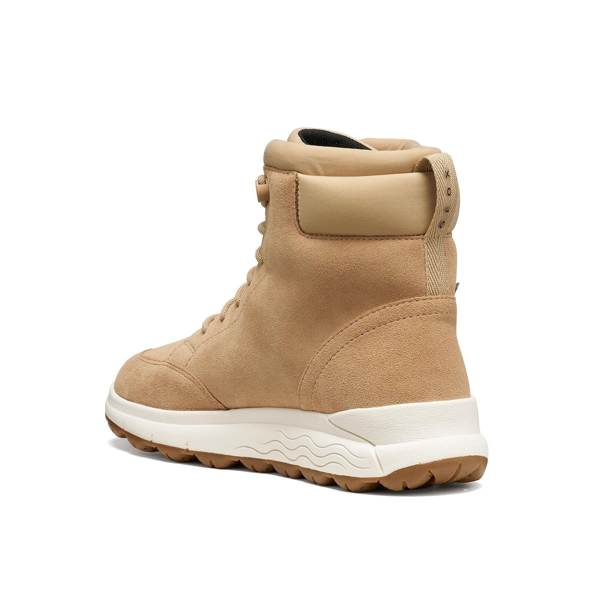 Geox Spherica 4x4 B Abx Bottines cuir in Natural, vue en angle (SKU D6626B_02211--C5018)