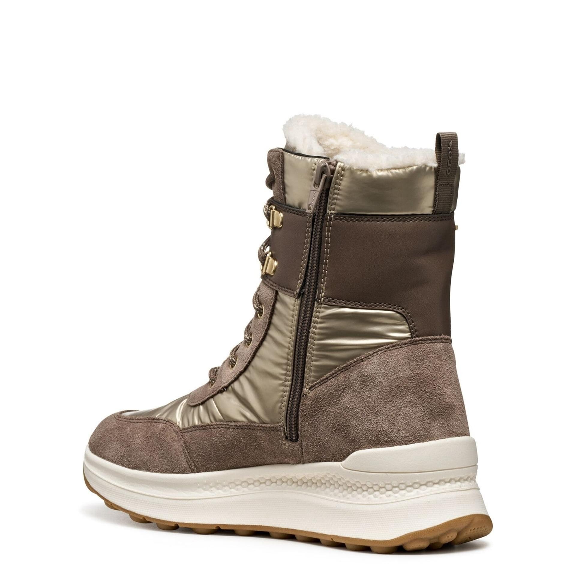 Geox Spherica Actif X2 Enkellaarsjes D46WPA_0FU22 in Light Taupe/Taupe