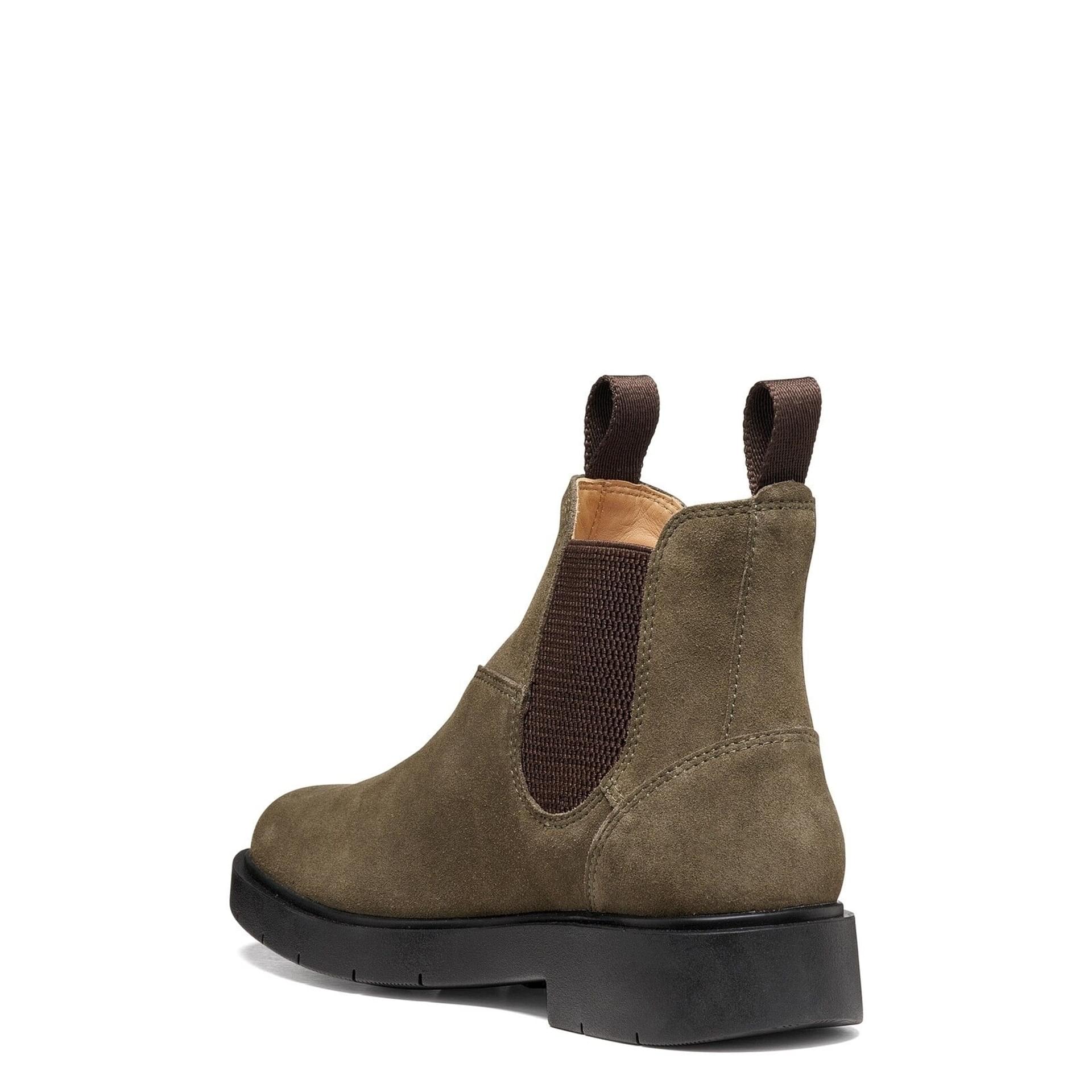 Geox Spherica Ec1 B Ankle Boots in Military/Chocolate, angled view (SKU D66DKH_00022--C3702)