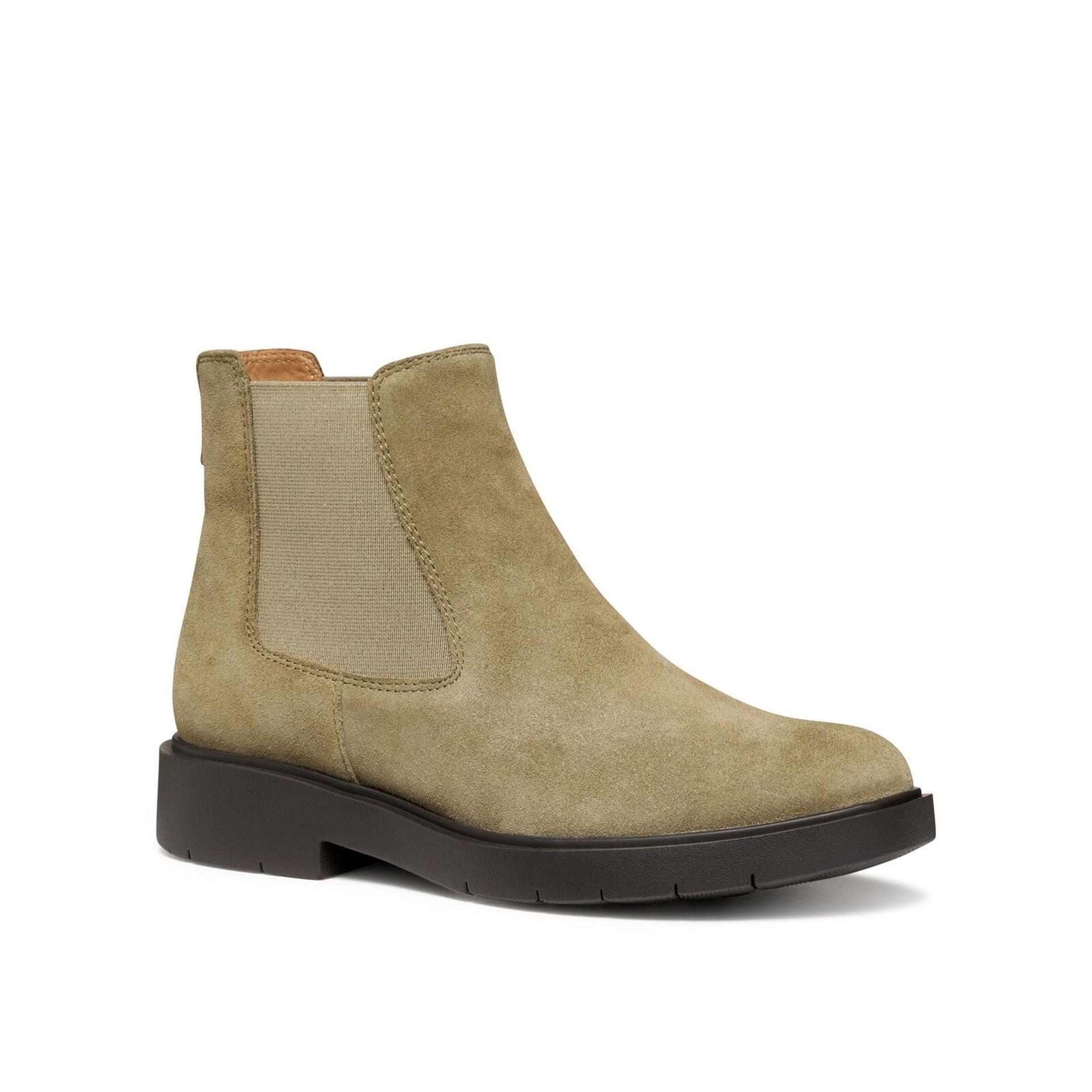 Geox Spherica Ec1 Enkellaarsjes D16QRC_00022 in Dark Military