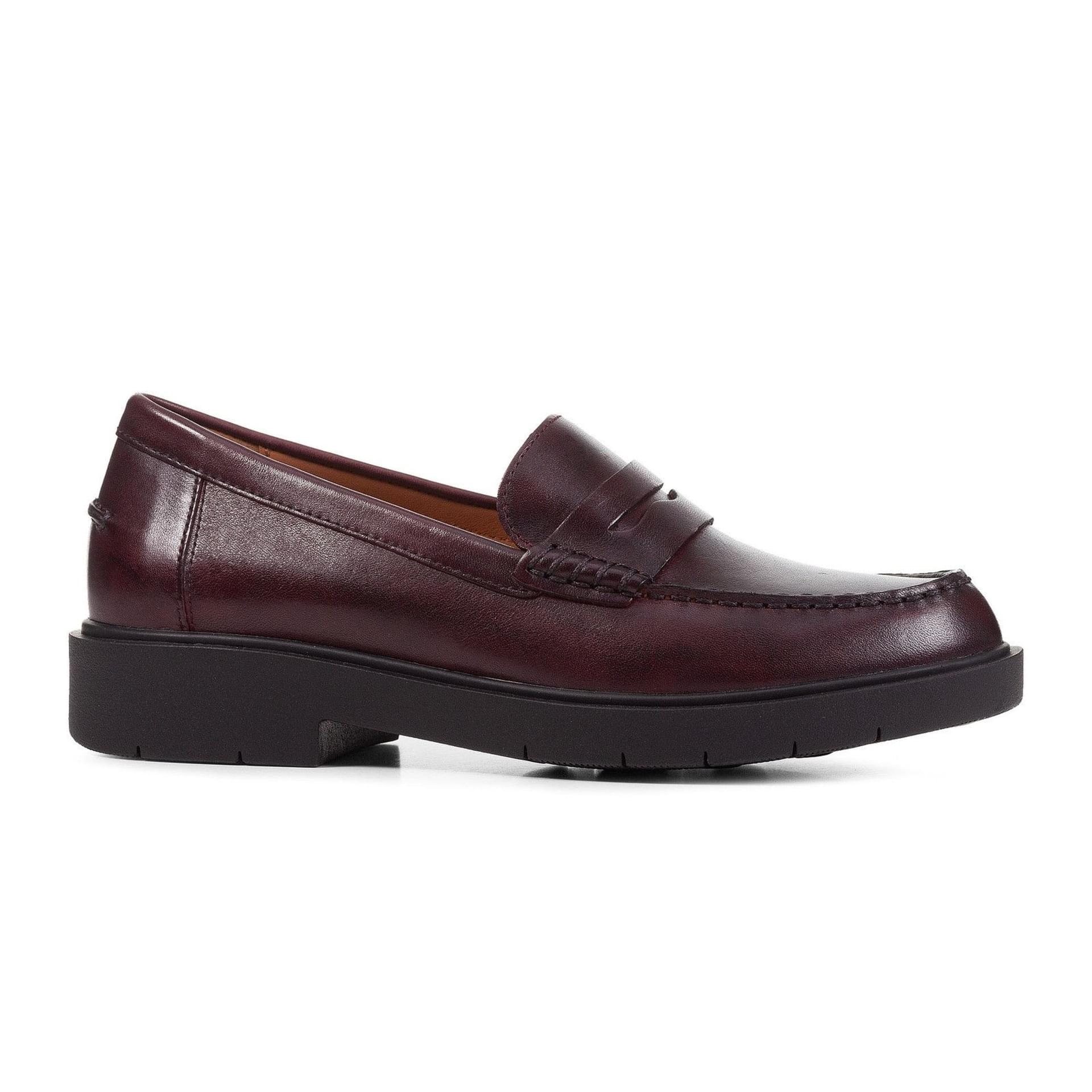 Geox Spherica Ec1 Moccassins D25QRA_00043 in Dark Burgundy