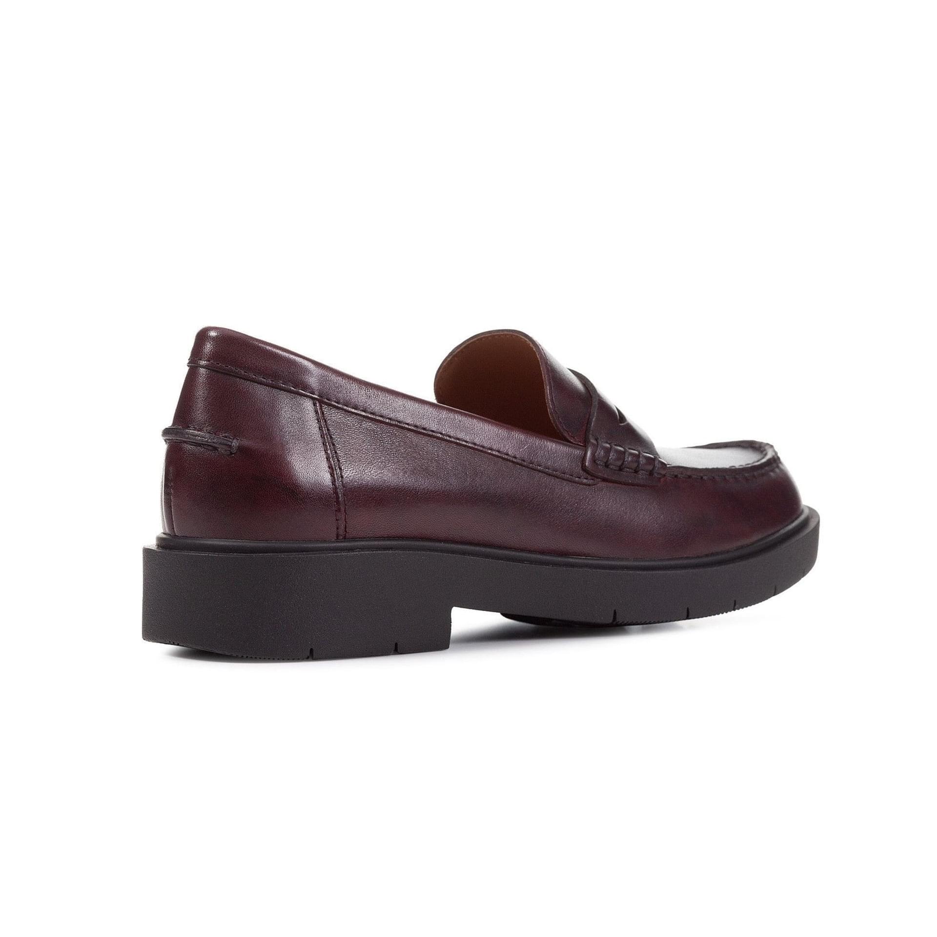 Geox Spherica Ec1 Moccassins D25QRA_00043 in Dark Burgundy