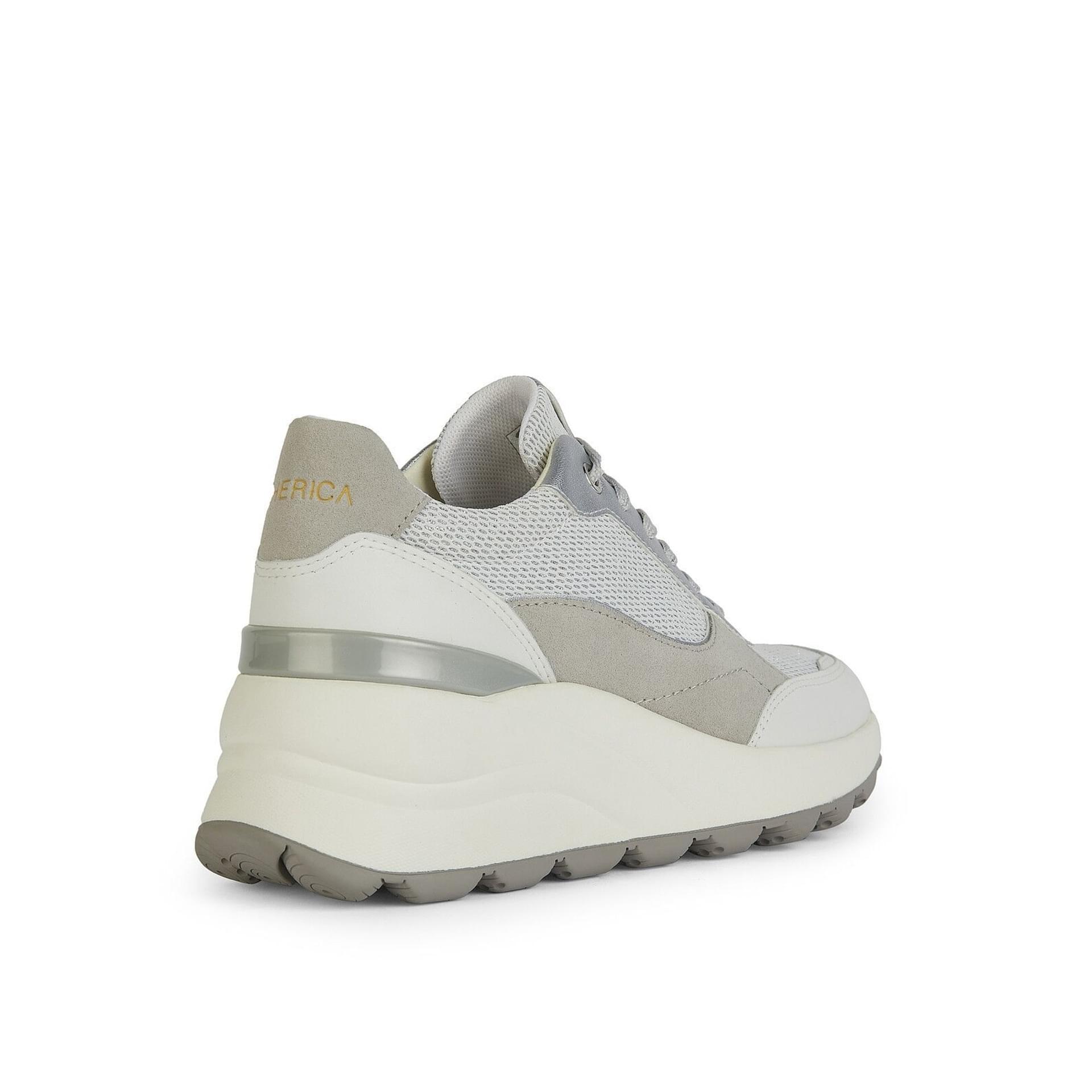 Geox Spherica Ec13 Sneakers D45WAA_085AS in White/Silver