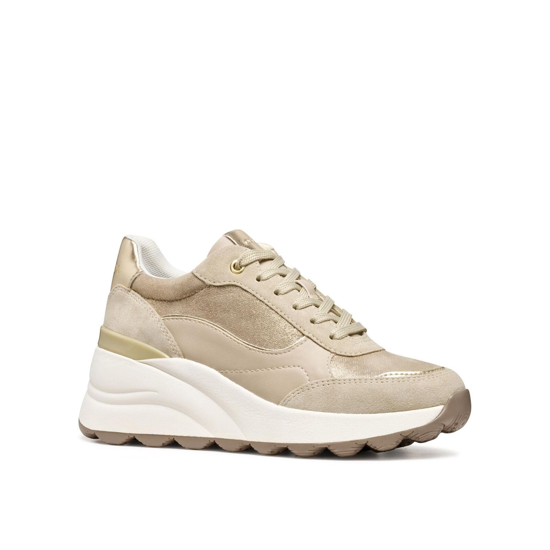 Geox Spherica Ec13 Sneakers D45WAA_0MA22 in Light Gold/Light Taupe